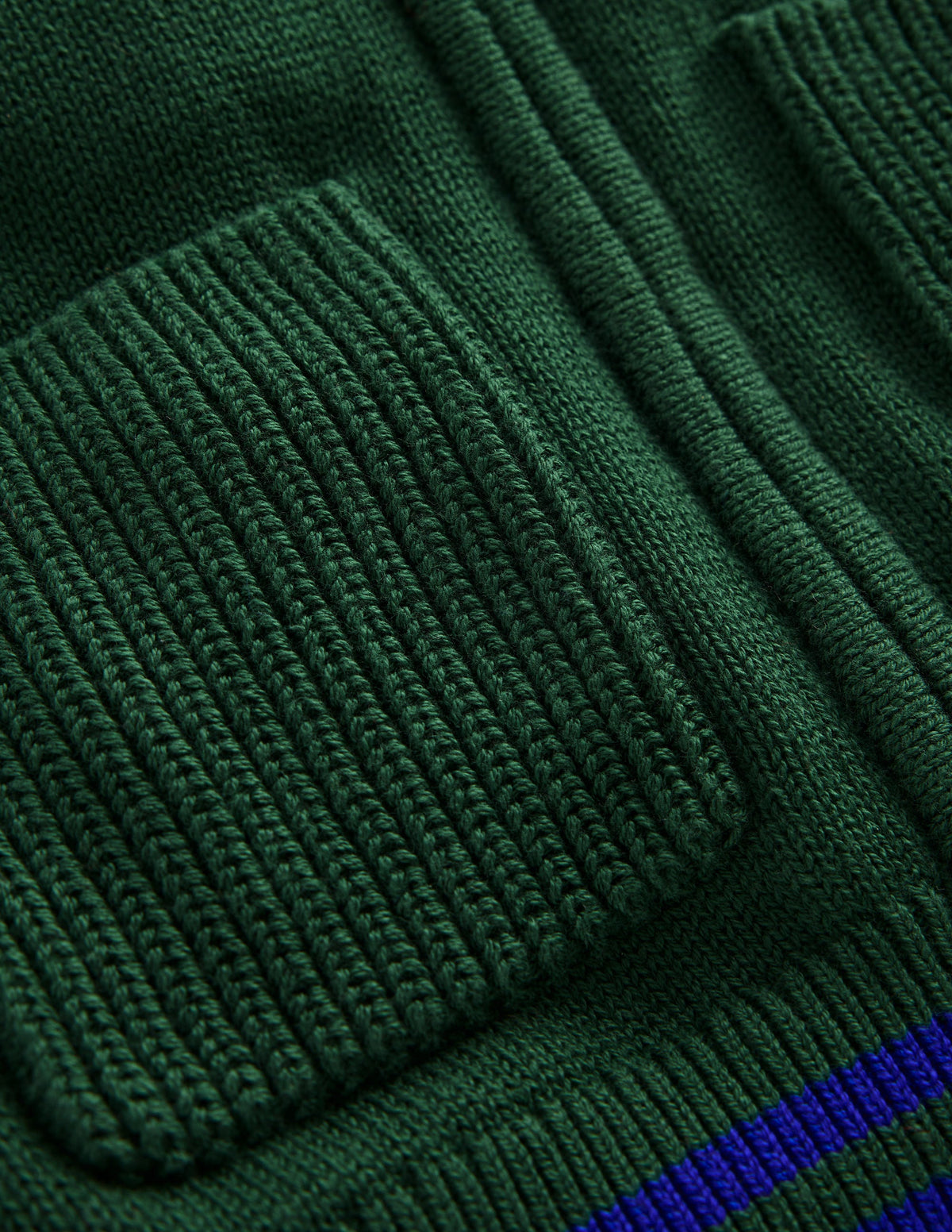 Schicker Pullover mit Reißverschluss-Braunschweigisches Grün Meliert - Image 4
