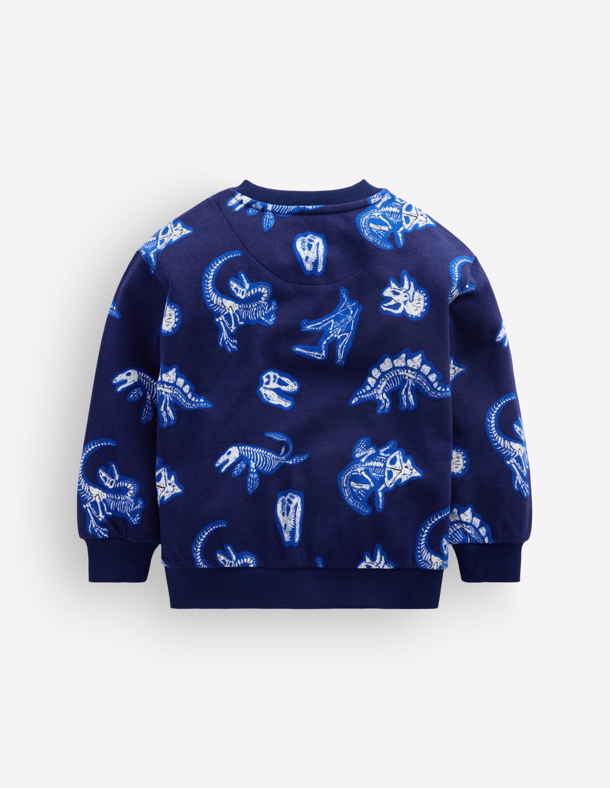 Im Dunkeln leuchtendes, bedrucktes Sweatshirt-Schuluniform-Marineblau Dino - Image 2