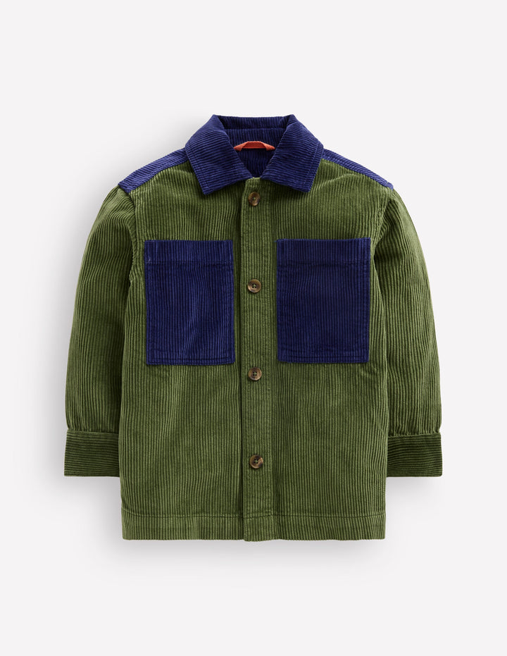 Hemdjacke mit Brusttaschen-Braunschweigisches Grün