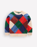 Argyle-Pullover-Bunt