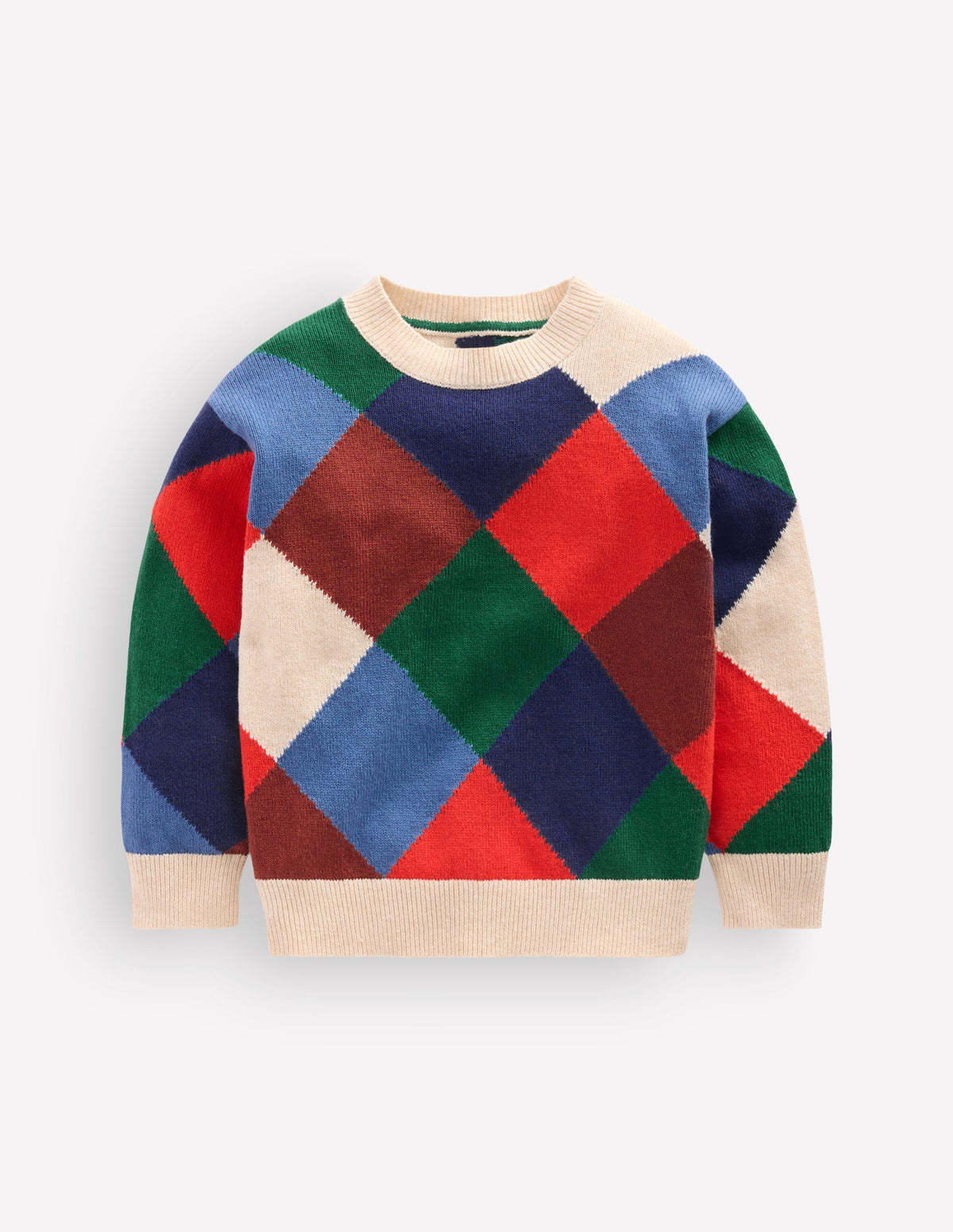 Argyle-Pullover-Bunt - Image 1