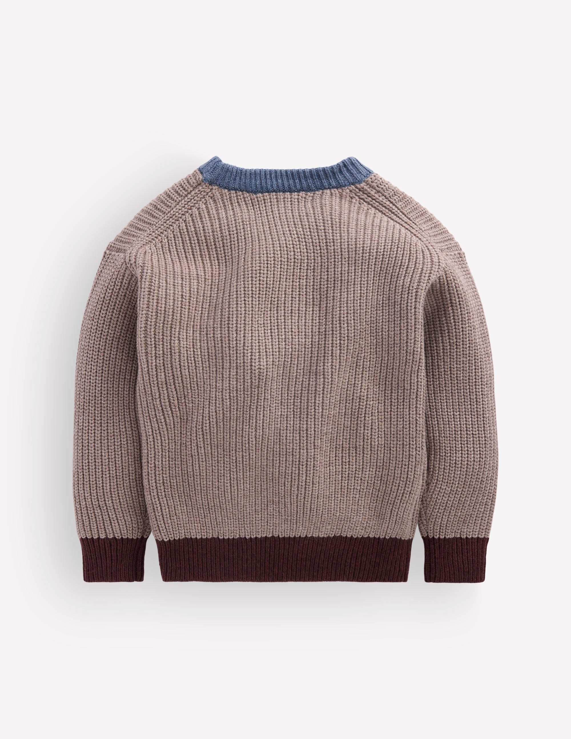 Contrast Pocket Jumper-Stone Melange - Image 2