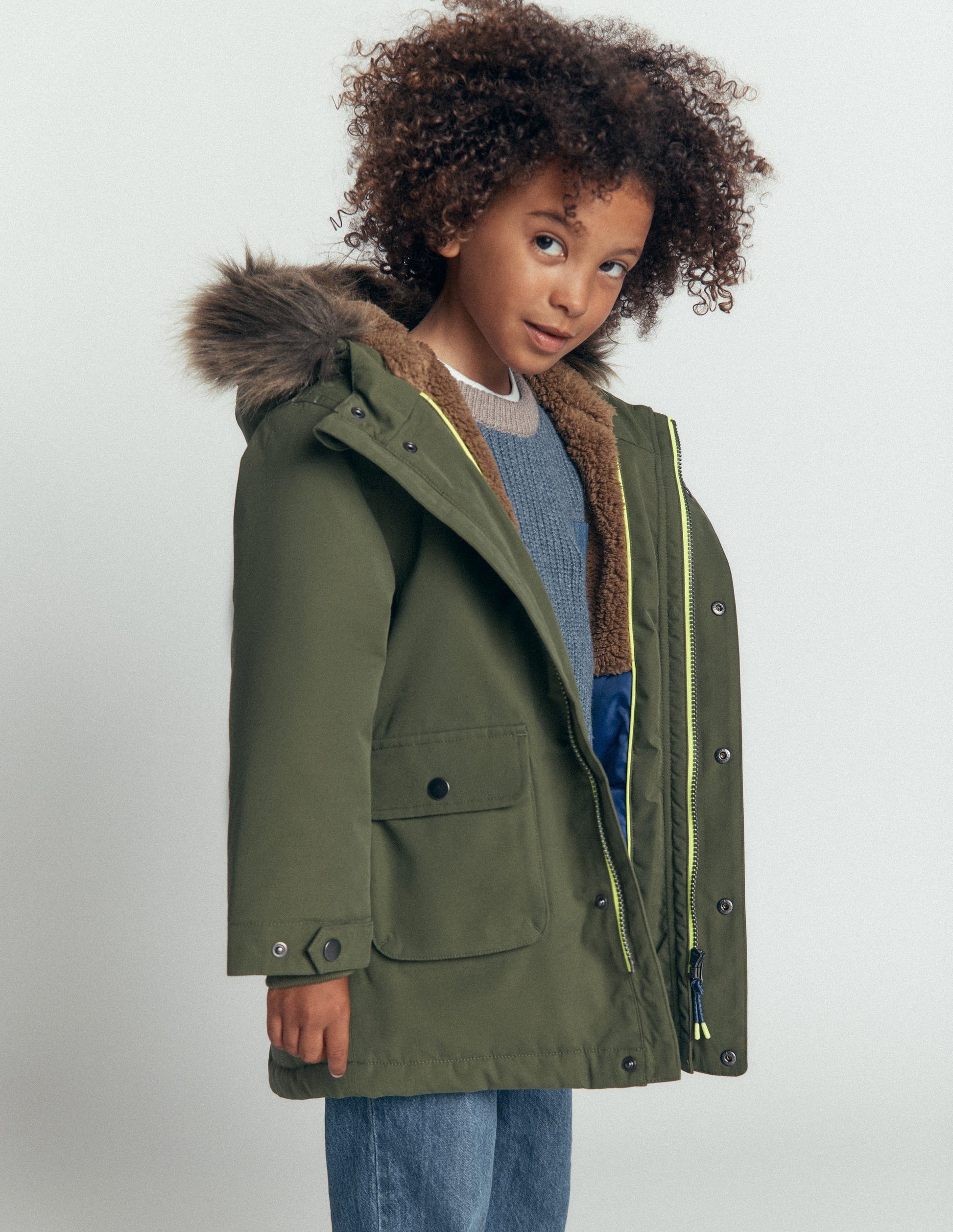 Parka classique imperméable-Vert Brunswick-2