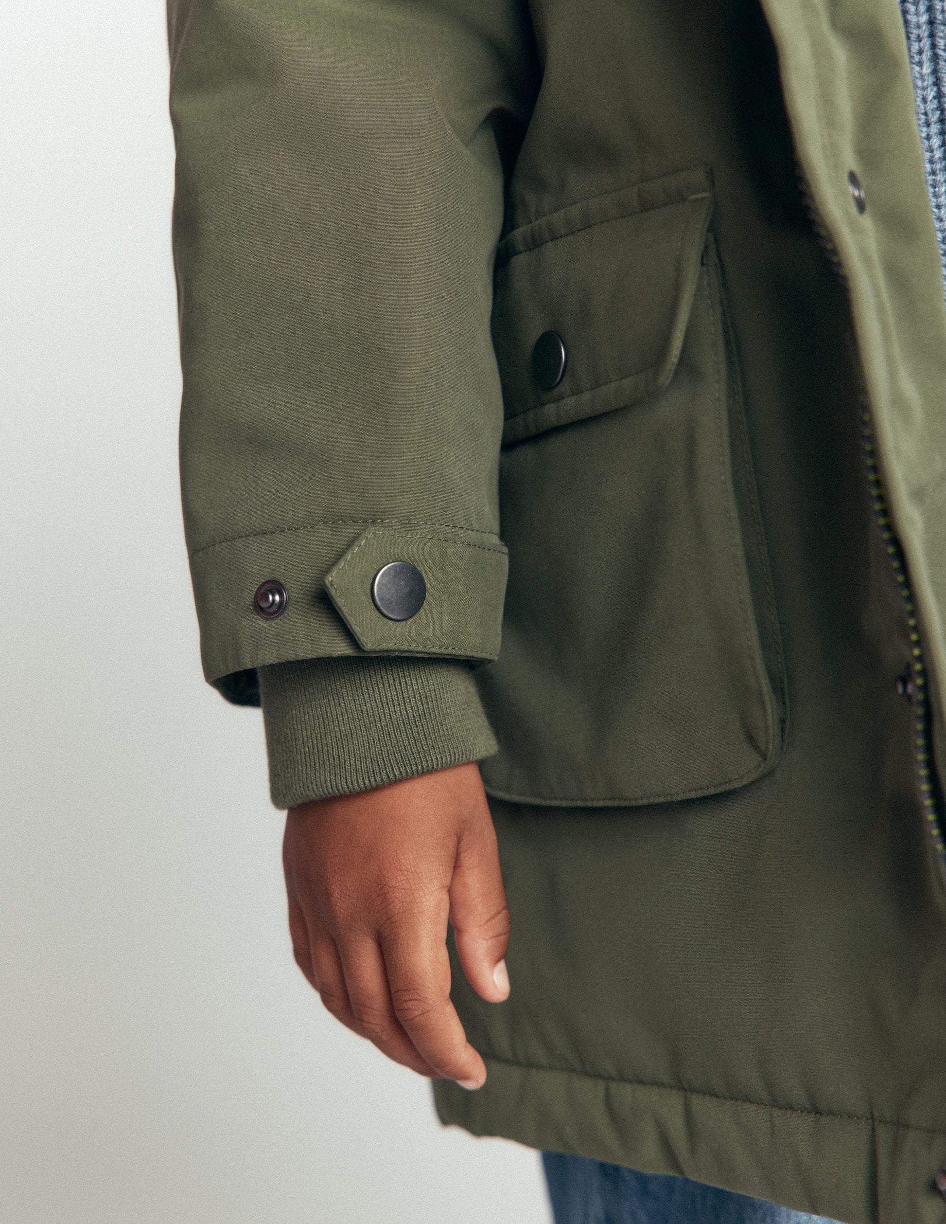 Parka classique imperméable-Vert Brunswick-3