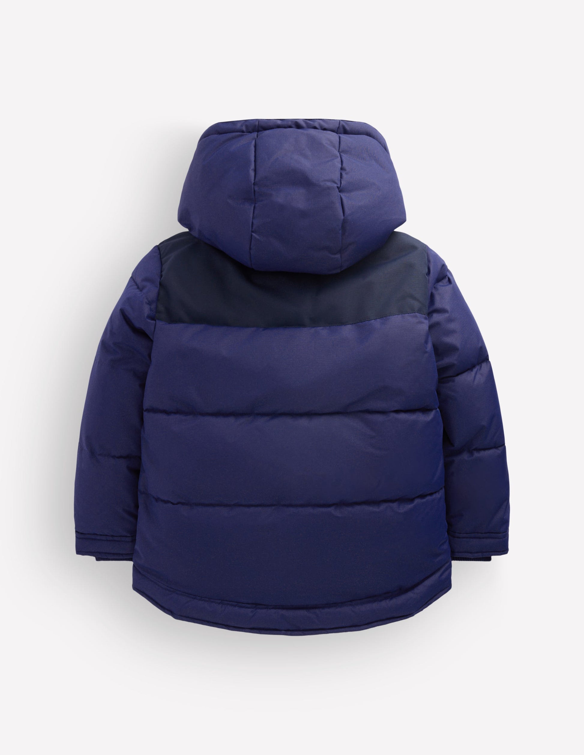 Borg Lined Puffer Coat-College Navy-7