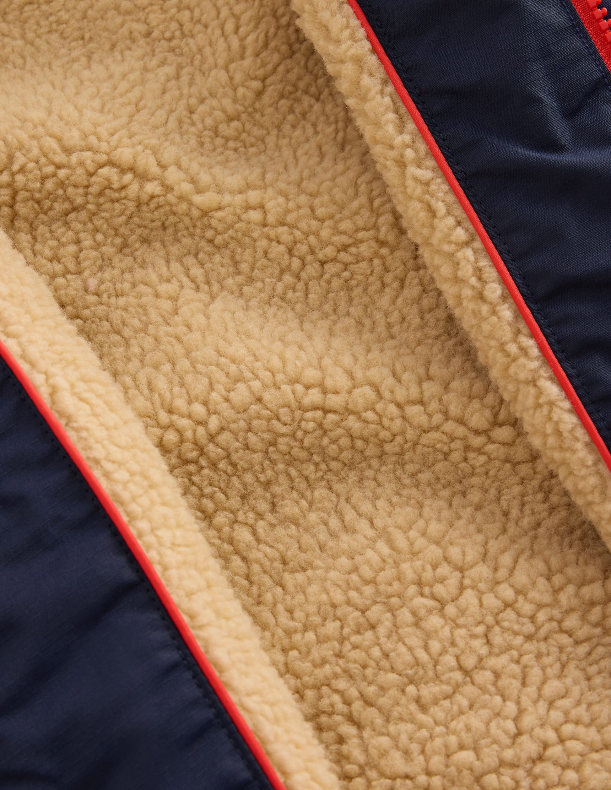 Borg Lined Puffer Coat-College Navy-10