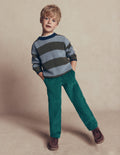 Pull-on Cord Trousers-MALLARD GREEN