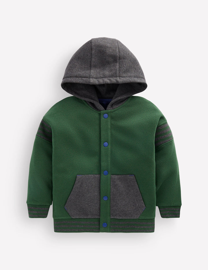 Sweat à capuche universitaire-Vert chasseur