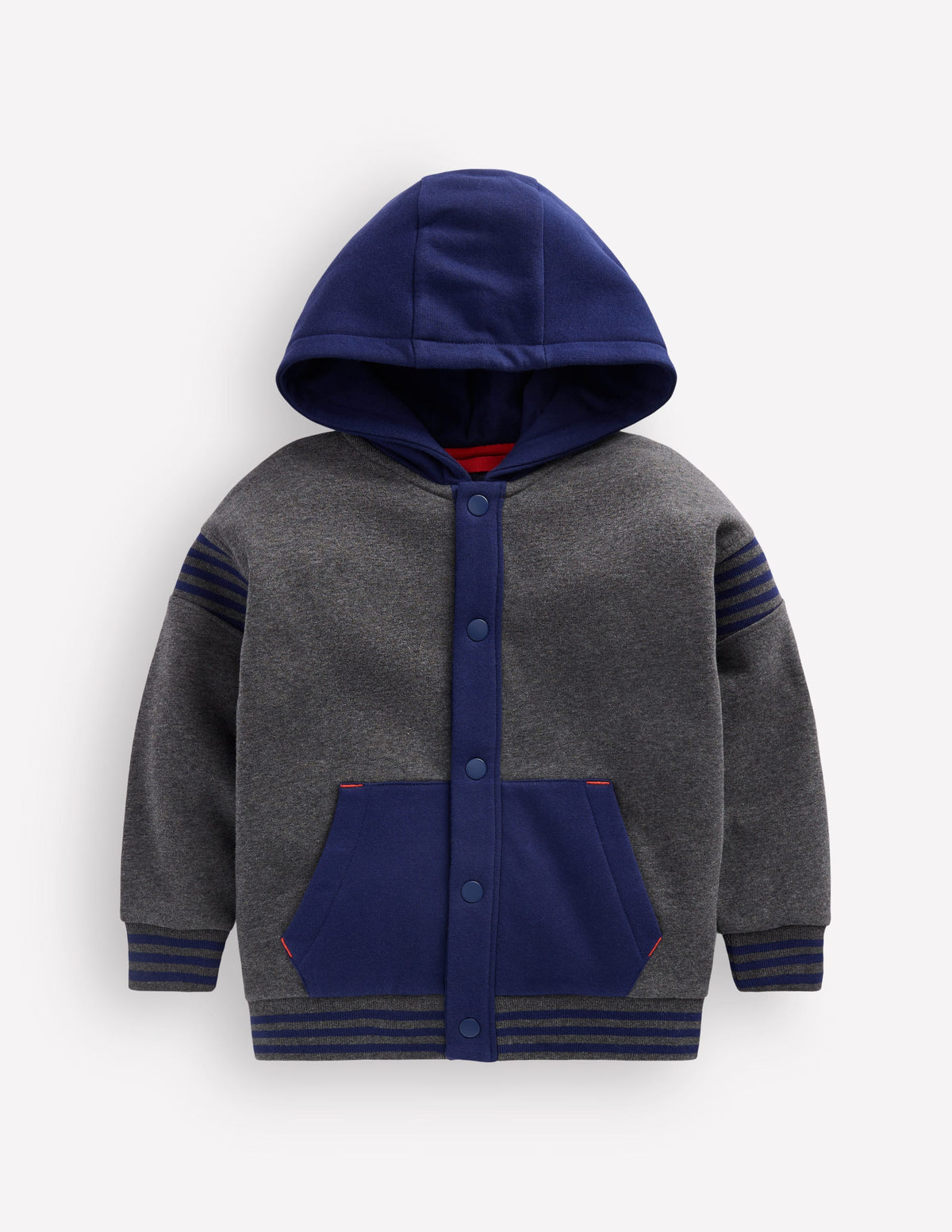 Varsity Hoodie-Charcoal Marl-1