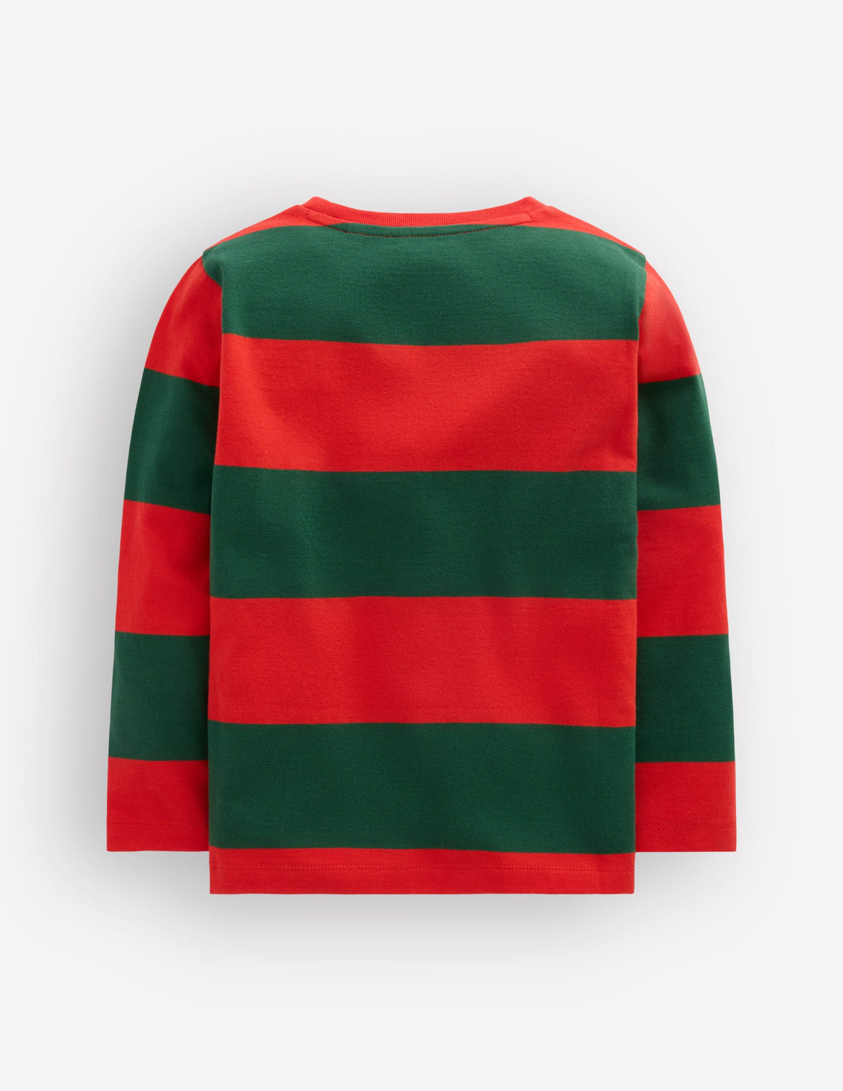 Gestreiftes Langarmshirt mit Ziernaht-Rentier-2