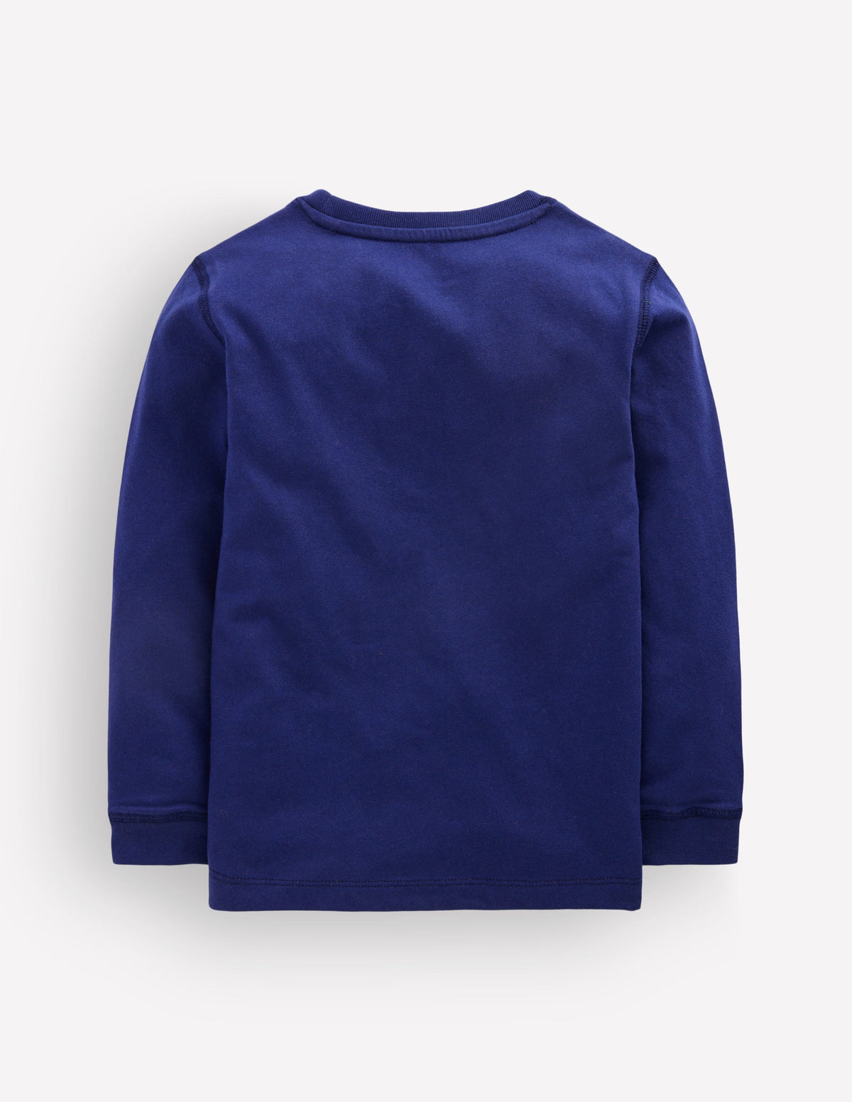Langarmshirt mit neonfarbenem Superstitch-Design-Schuluniform-Marineblau Dino - Image 2