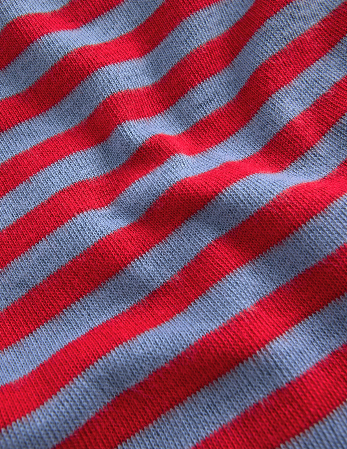 Gemütlicher, texturierter Raglanpullover-Französischer Denim/Edelsteinrot-3