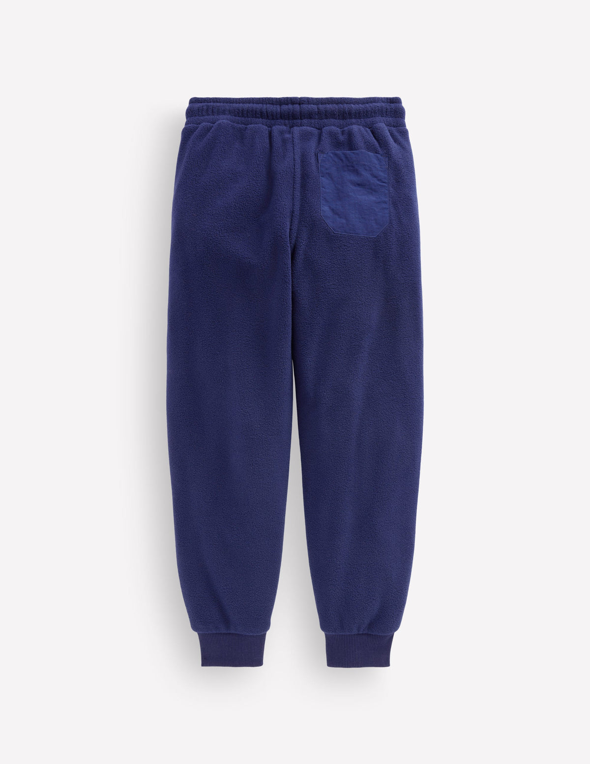 Fleece-Jogginghose mit verstärktem Knie-Denim-Blau-2