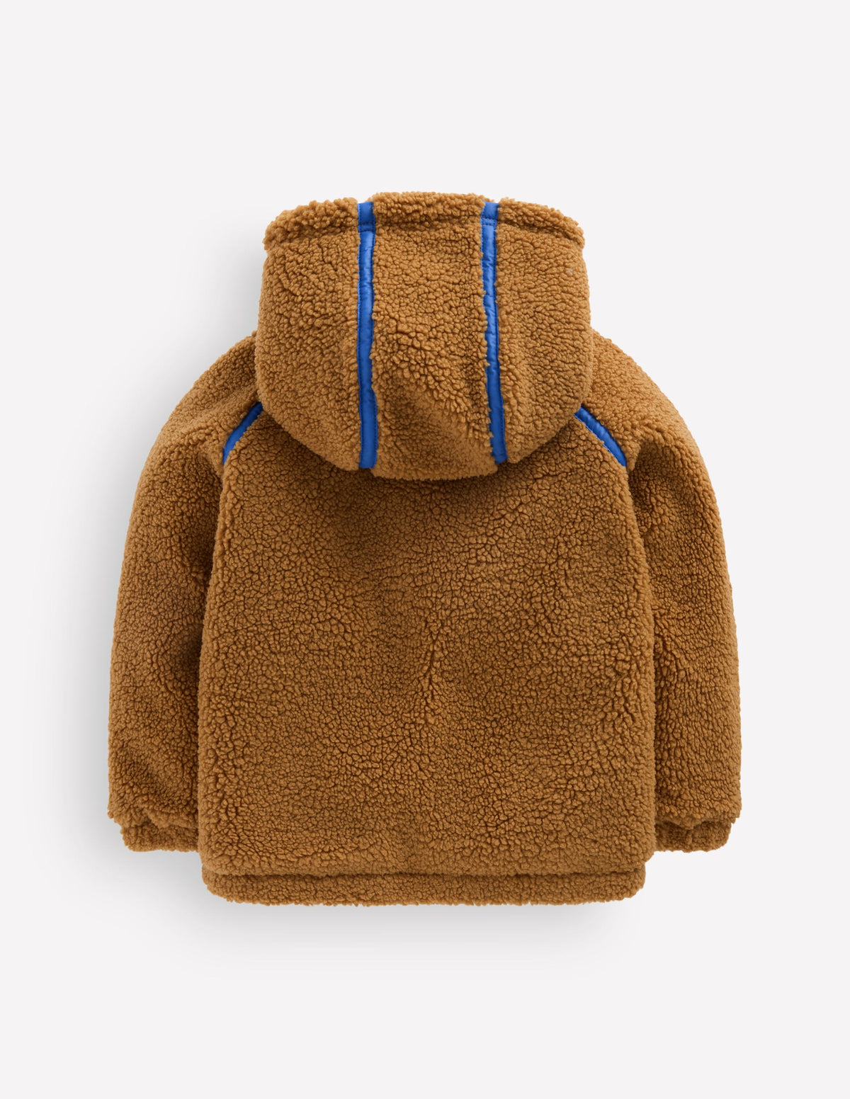 Cosy Borg Hooded Jacket-BROWN BORG - Image 2
