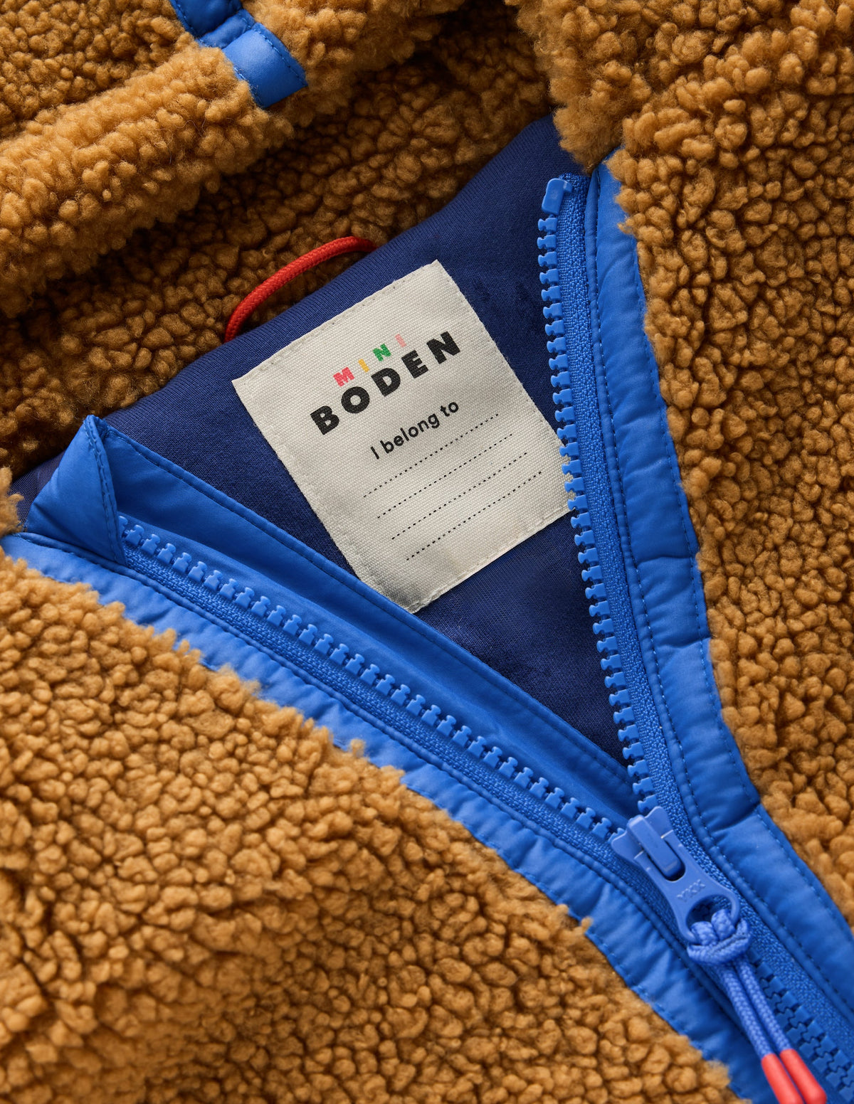 Kuschelige Teddyfell-Kapuzenjacke-Braun Teddyfell-4
