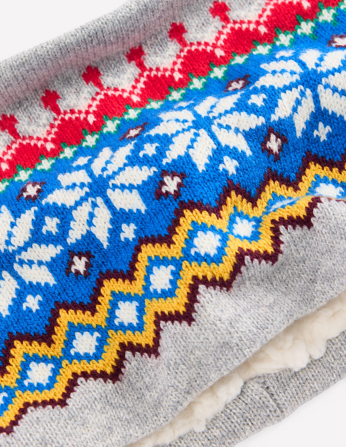 Snood motif jacquard-Gris chiné - Image 2