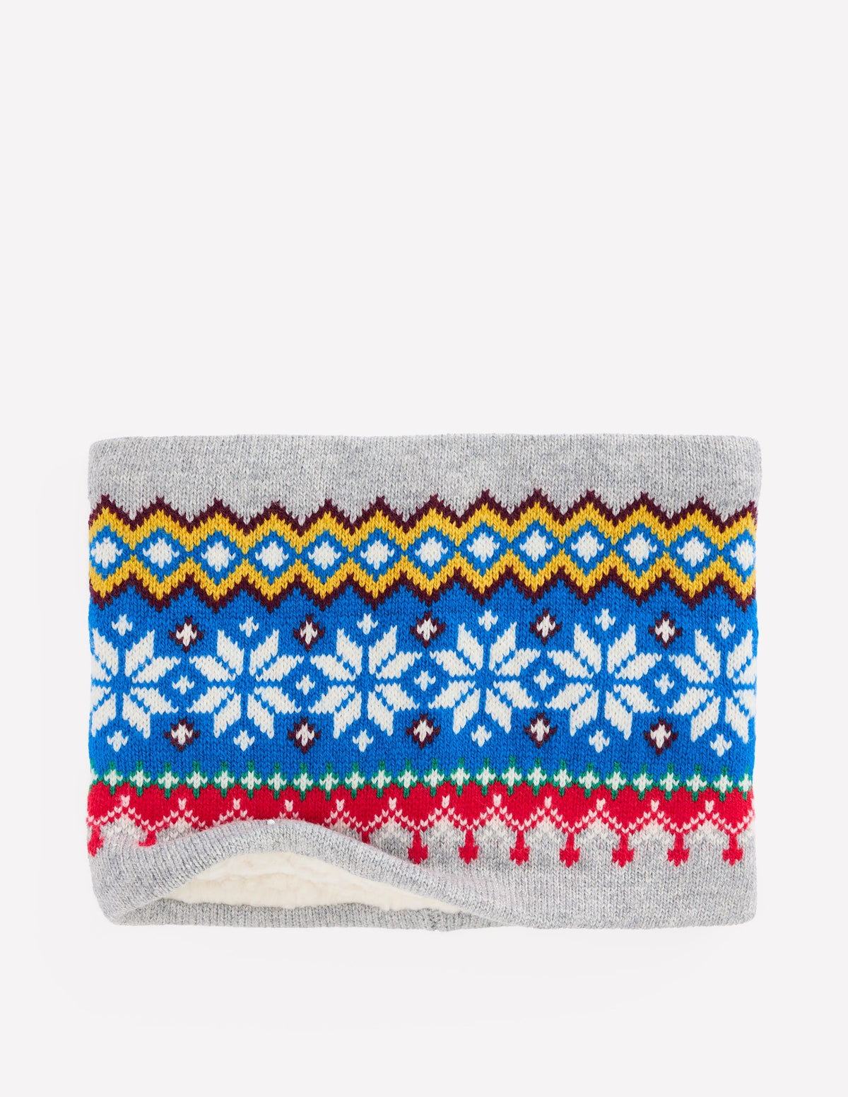Snood motif jacquard-Gris chiné - Image 3
