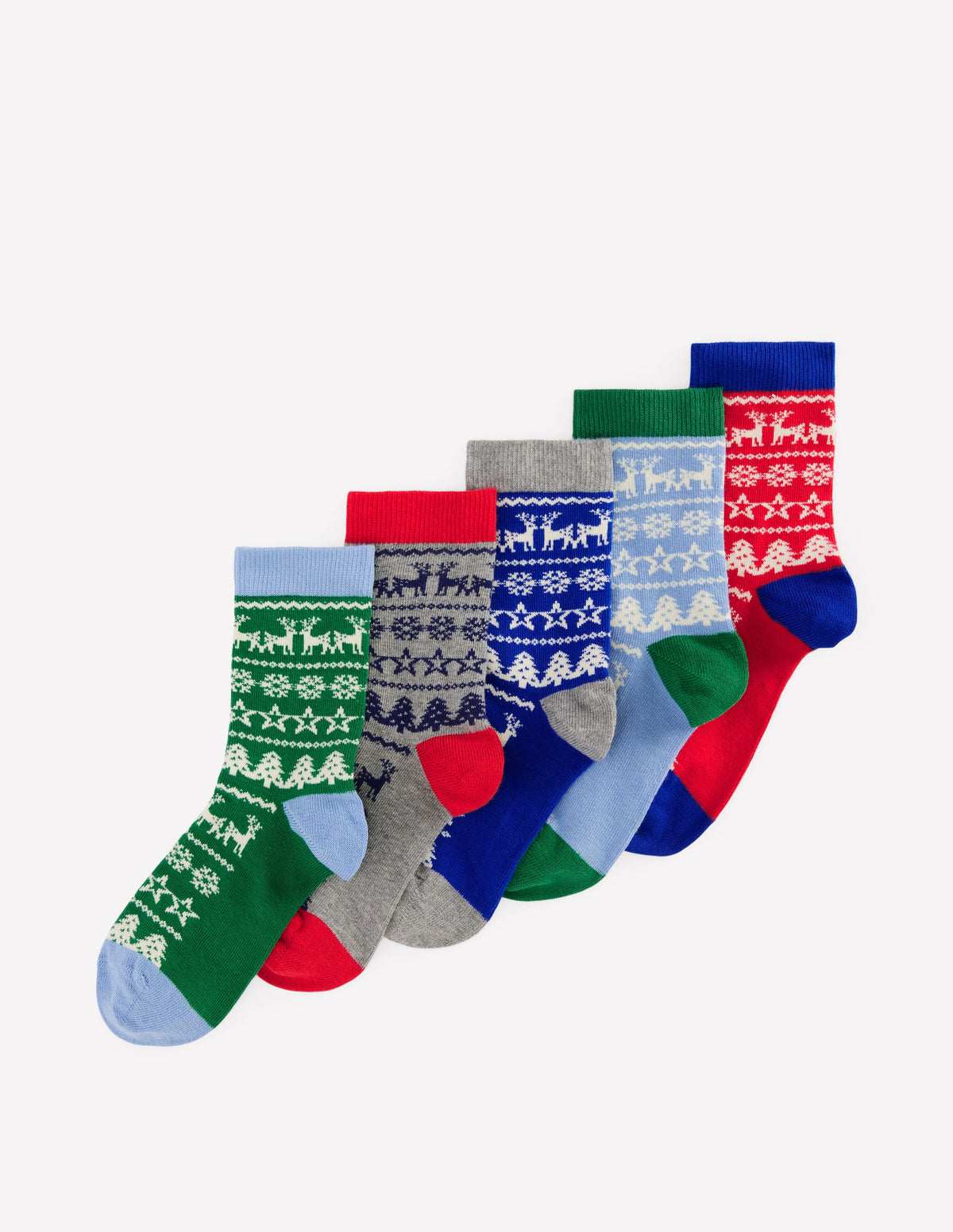 5-pack Socks-Fair Isle-1