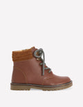 Wanderstiefel mit Schnürung-Hellbraun