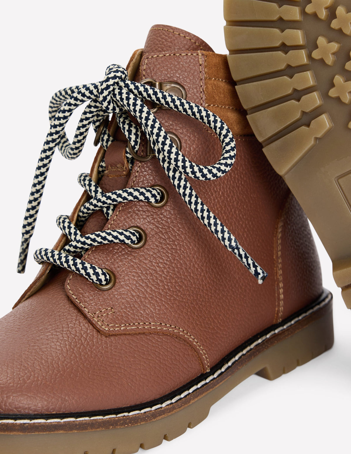 Wanderstiefel mit Schnürung-Hellbraun - Image 3