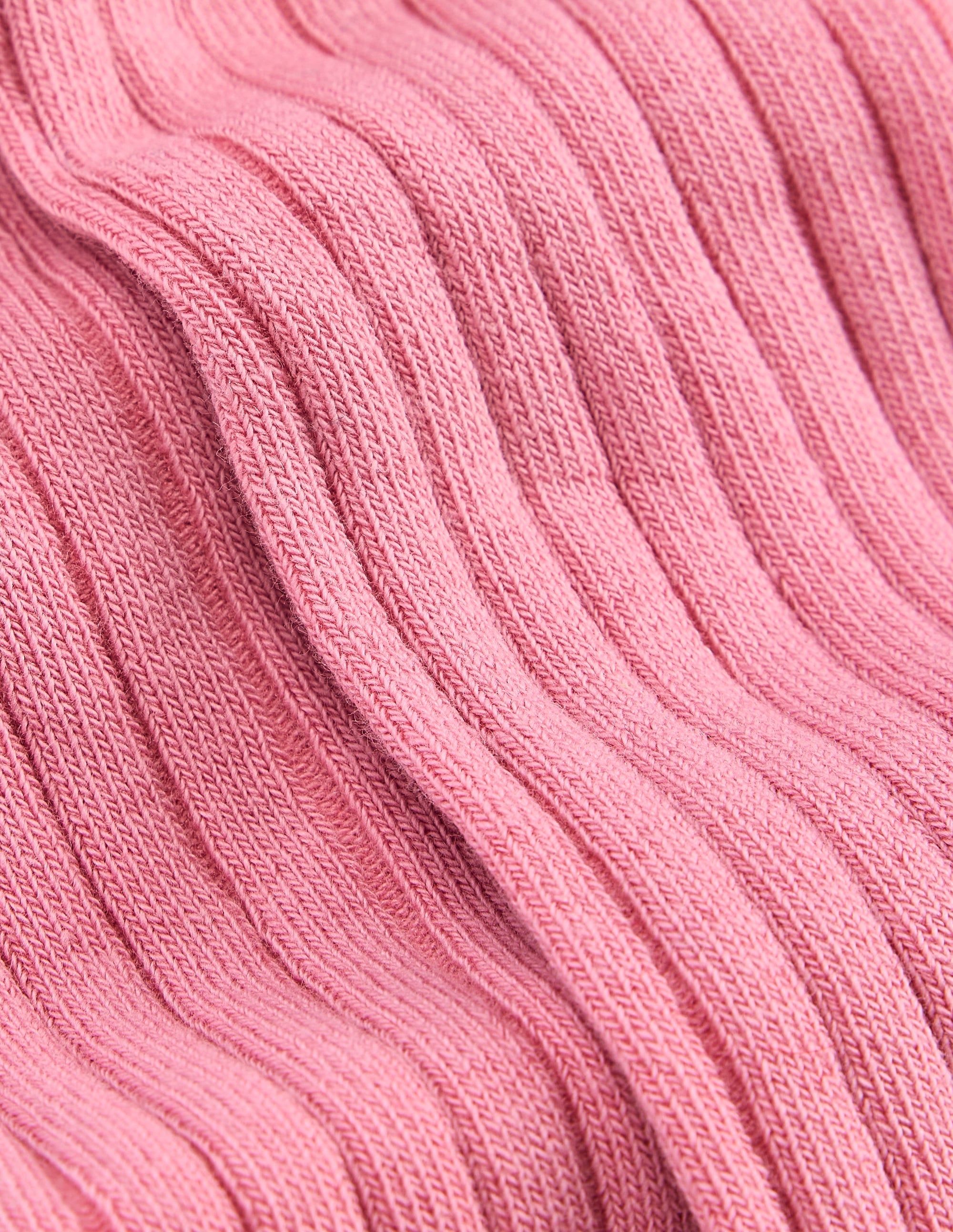 Strumpfhose aus Rippstrick-Rosa Schleier - Image 3