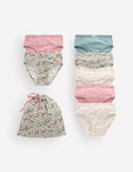 Pointelle-Unterhosen im 7er-Pack-Patchwork Kleines Blumenmuster