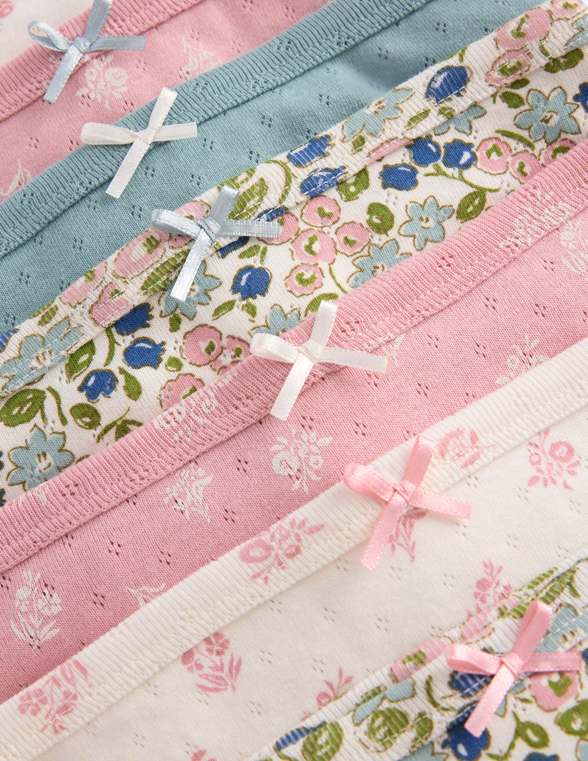Pointelle-Unterhosen im 7er-Pack-Patchwork Kleines Blumenmuster-3