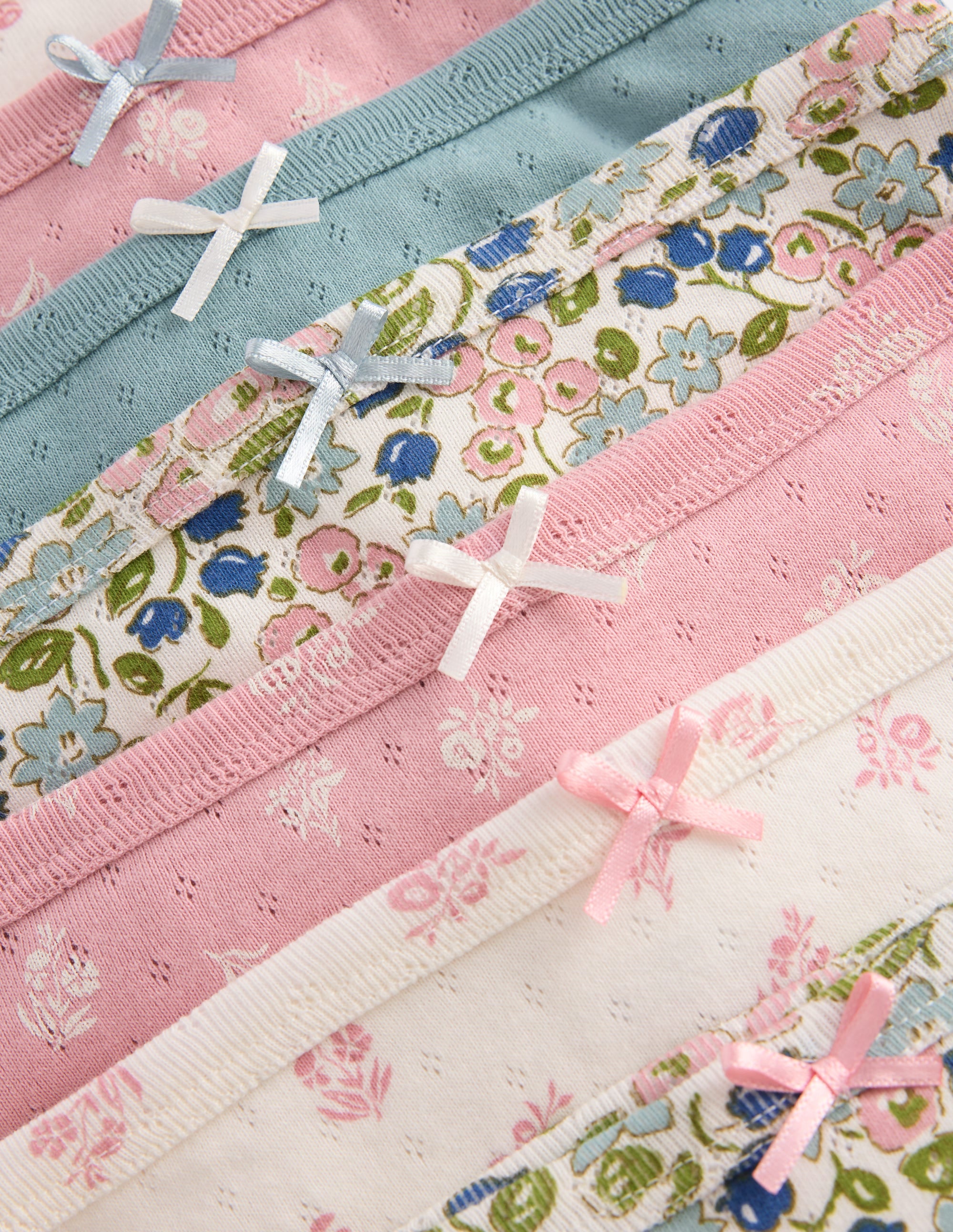 Pointelle-Unterhosen im 7er-Pack-Patchwork Kleines Blumenmuster - Image 3