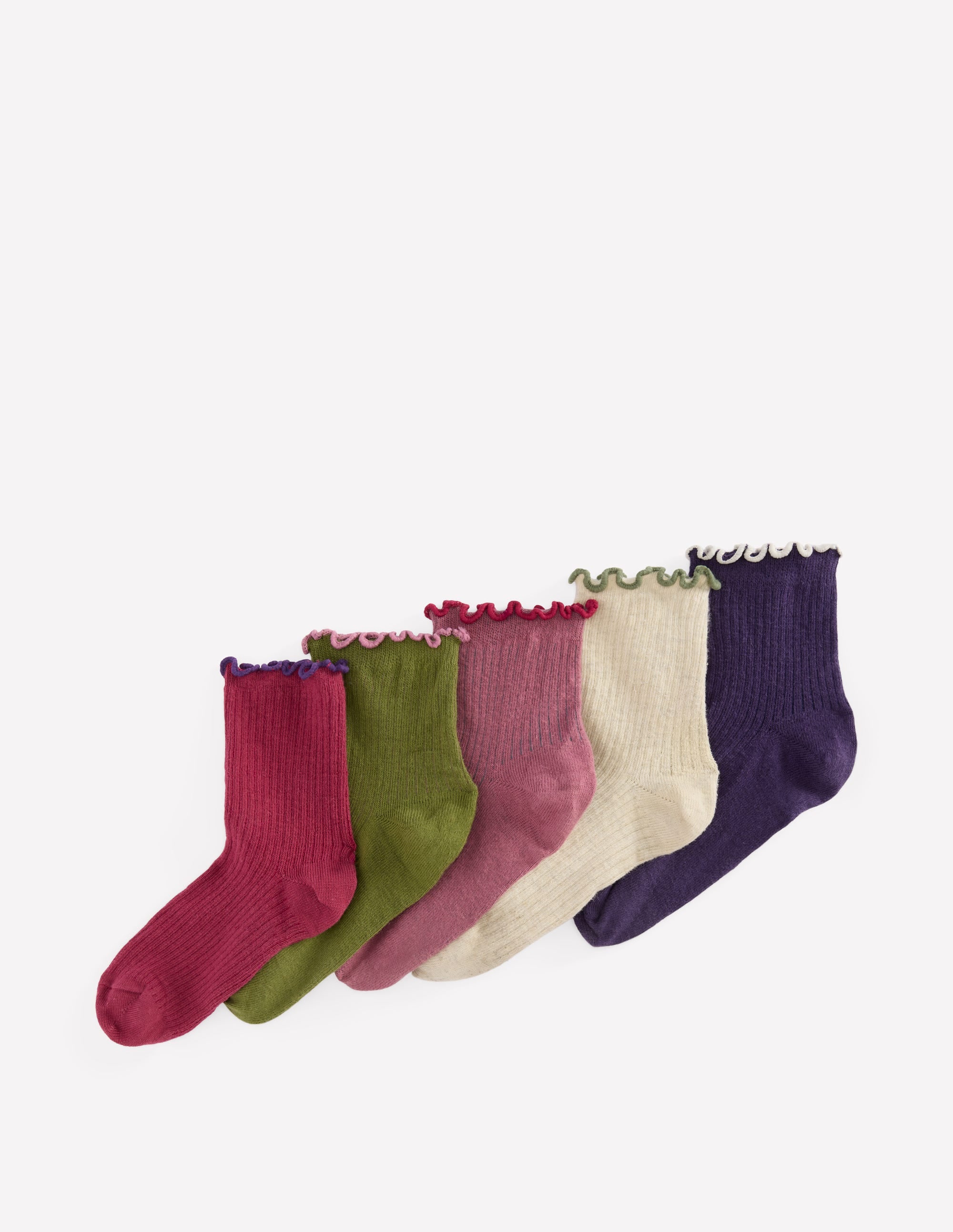 5 paires de chaussettes à volants-Multi - Image 1