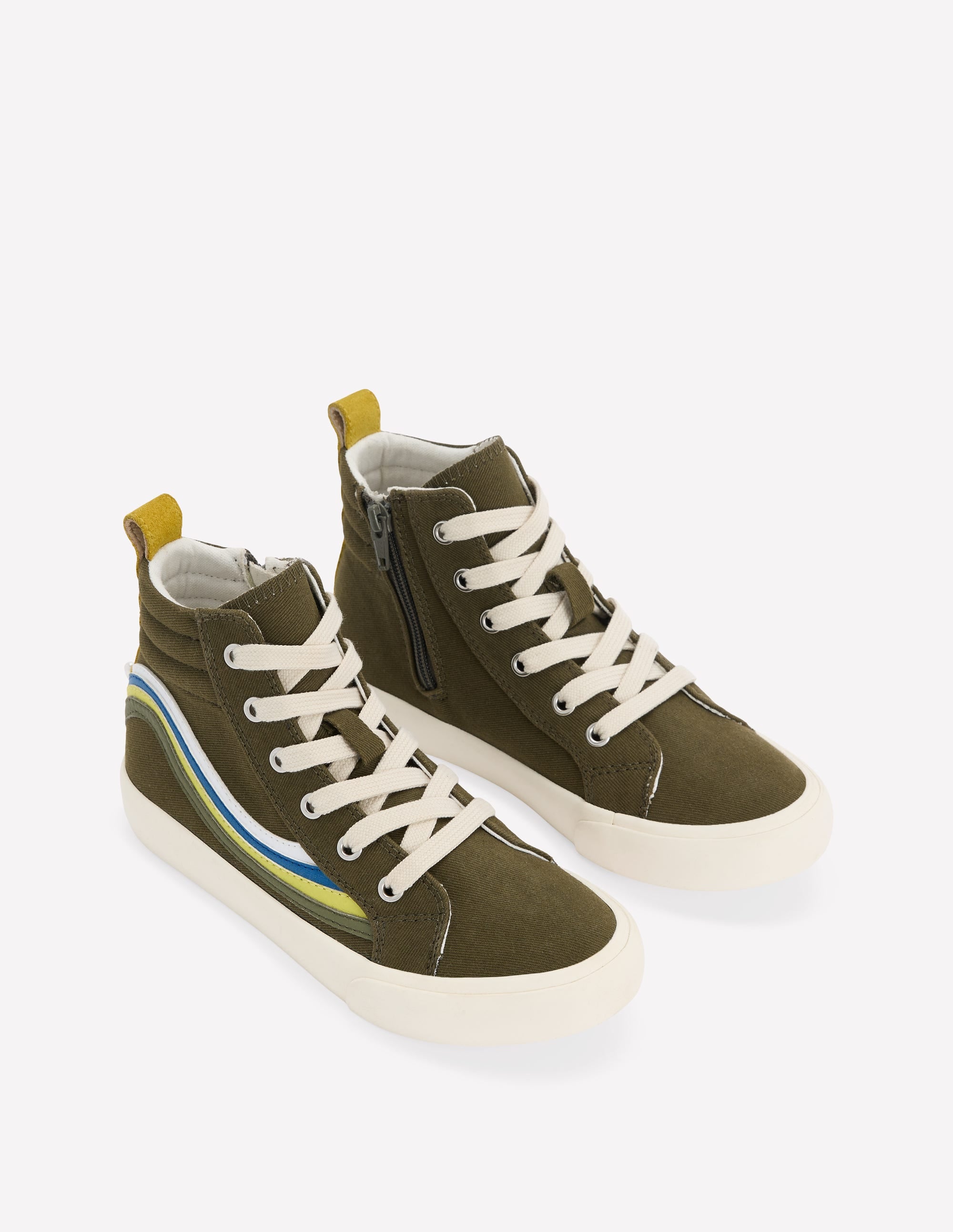Hohe Sneaker-Olive - Image 2