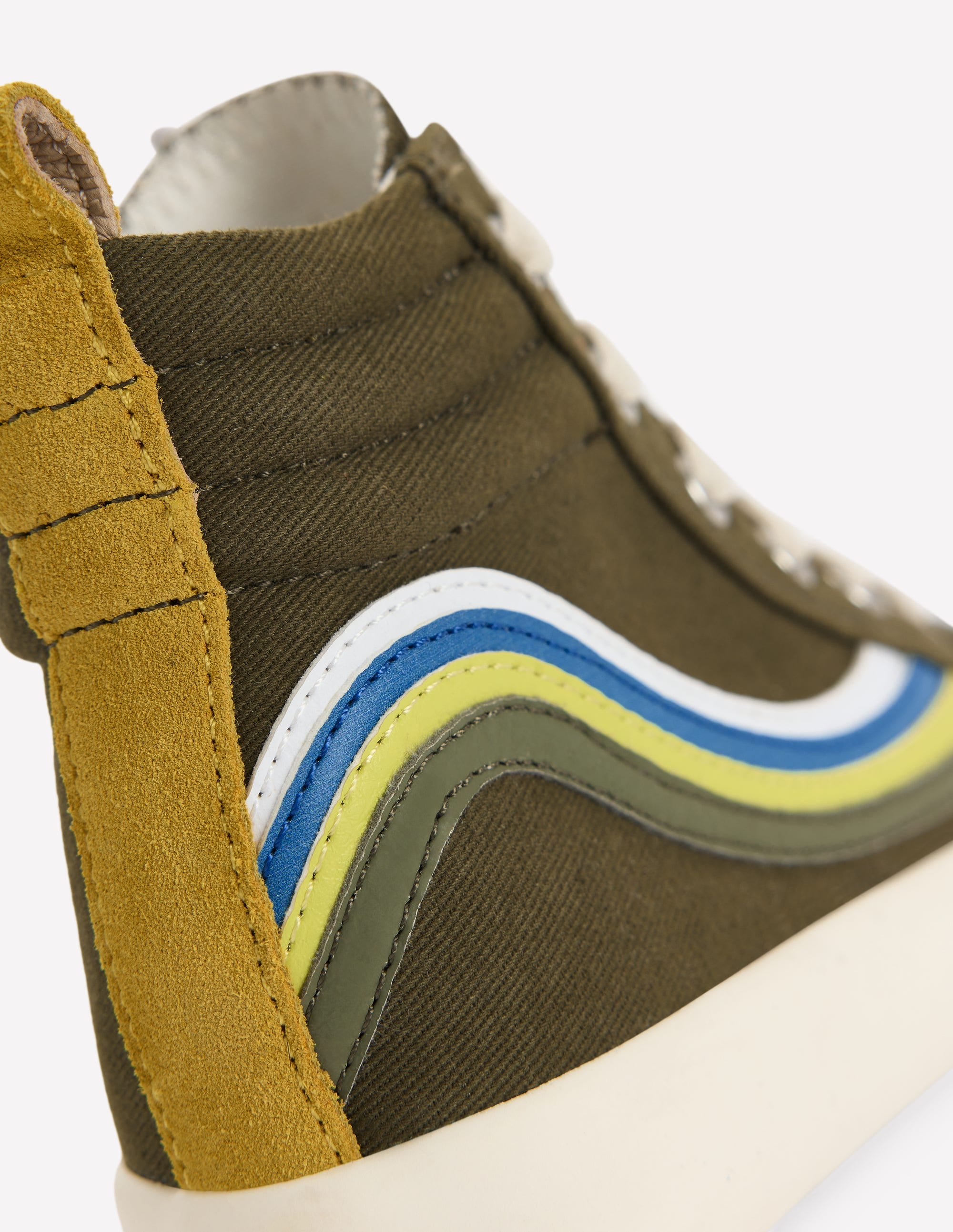Hohe Sneaker-Olive - Image 3