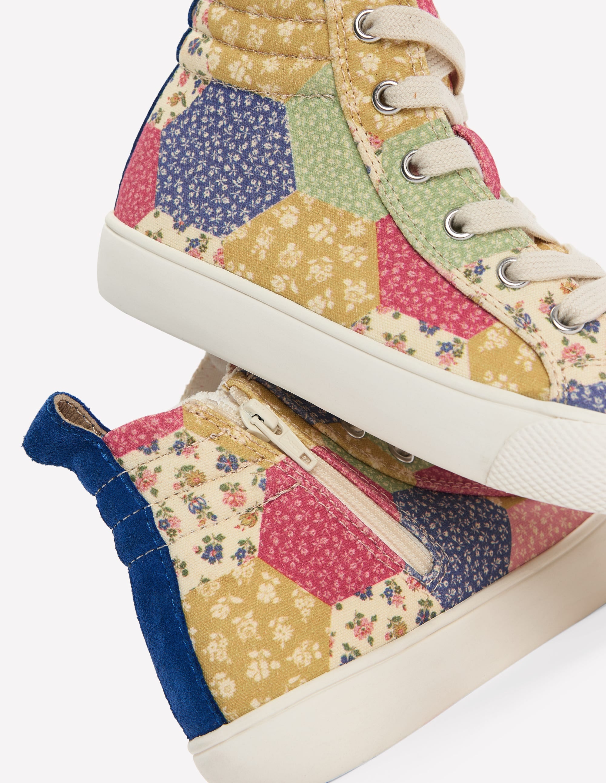 Hohe Sneaker (Mädchen)-Patchwork-Blumen - Image 3
