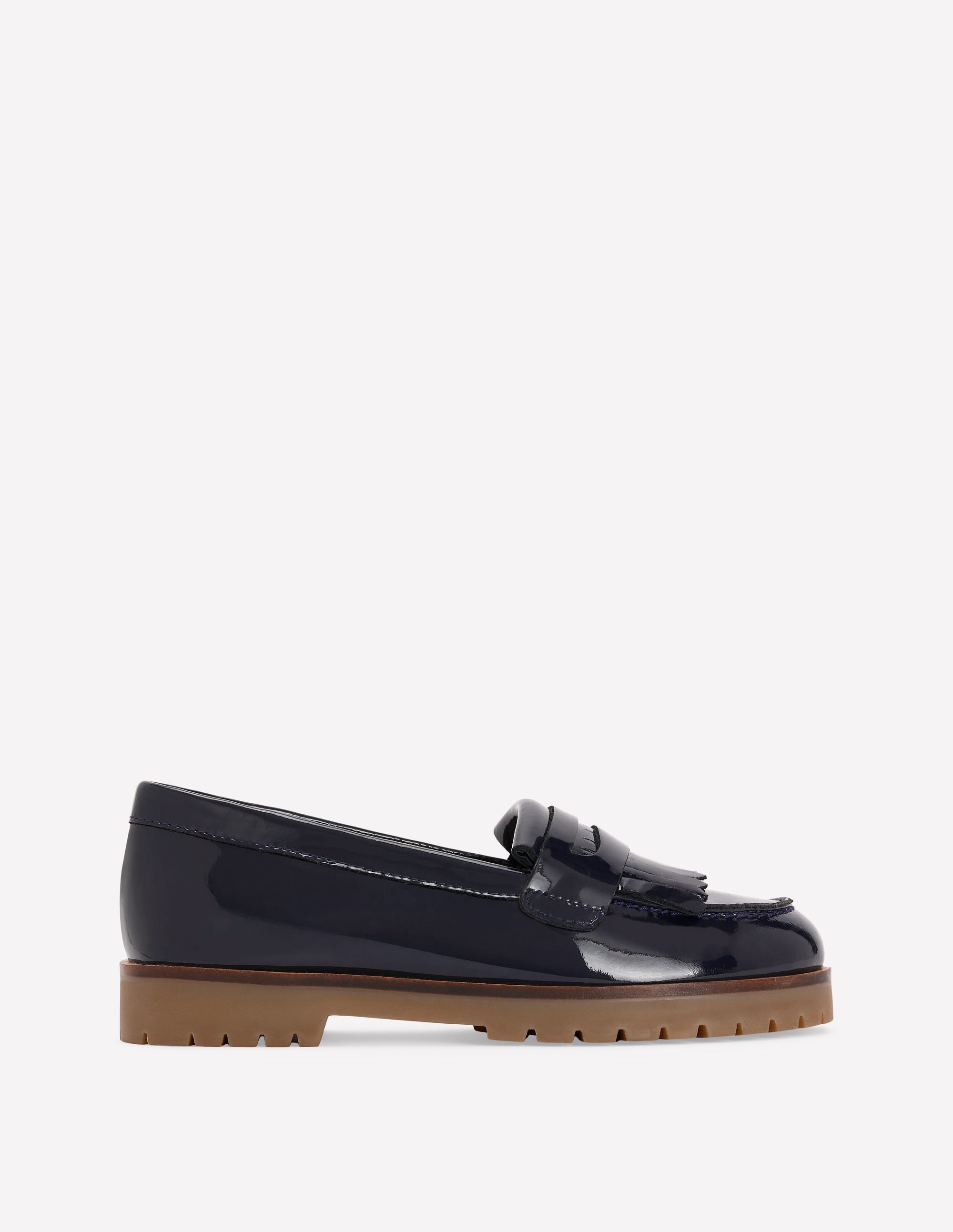 Loafer mit breiter Sohle-Schuluniform-Marineblau - Image 1