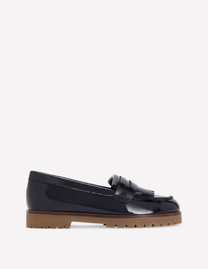 Loafer mit breiter Sohle-Schuluniform-Marineblau