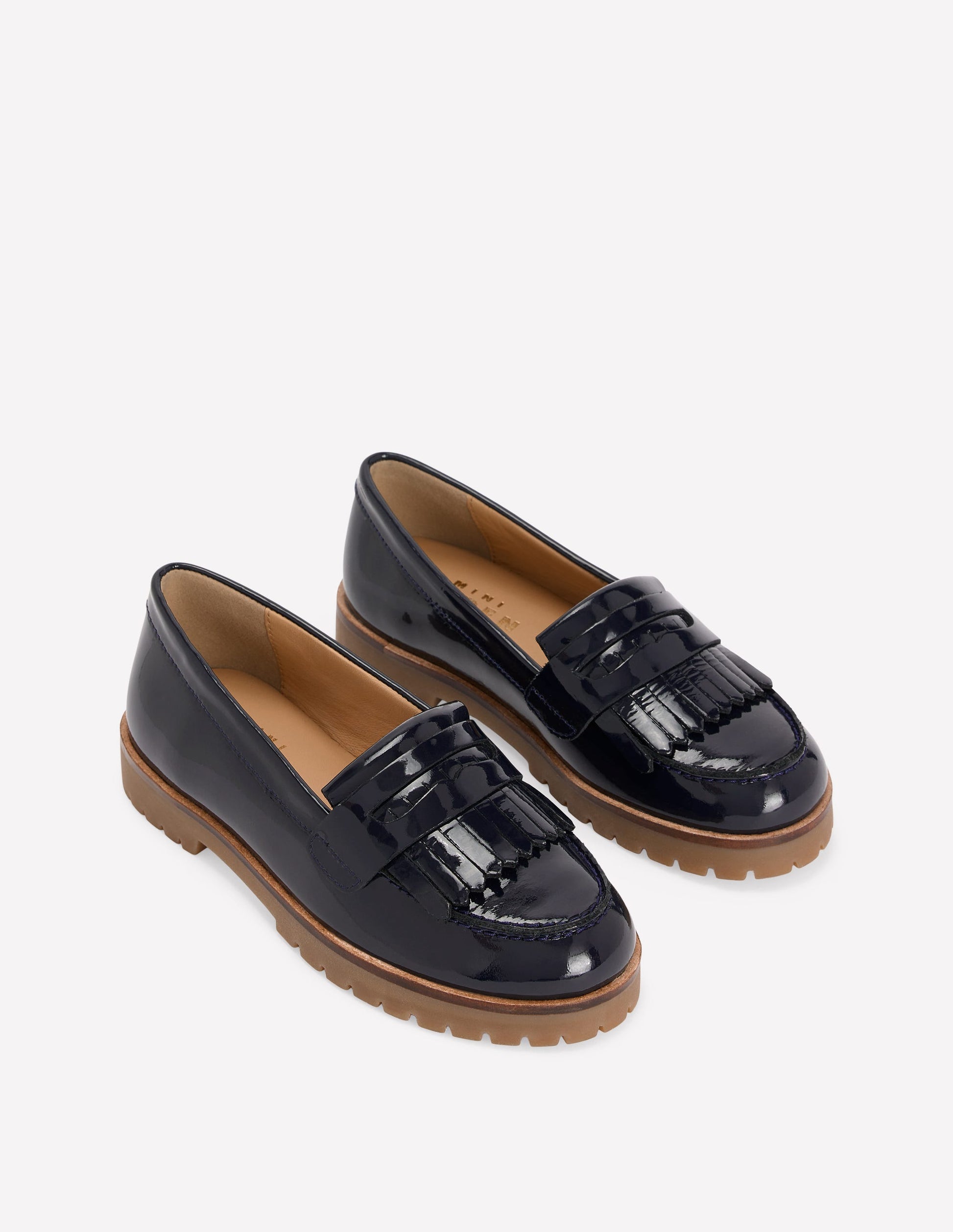 Loafer mit breiter Sohle-Schuluniform-Marineblau-2