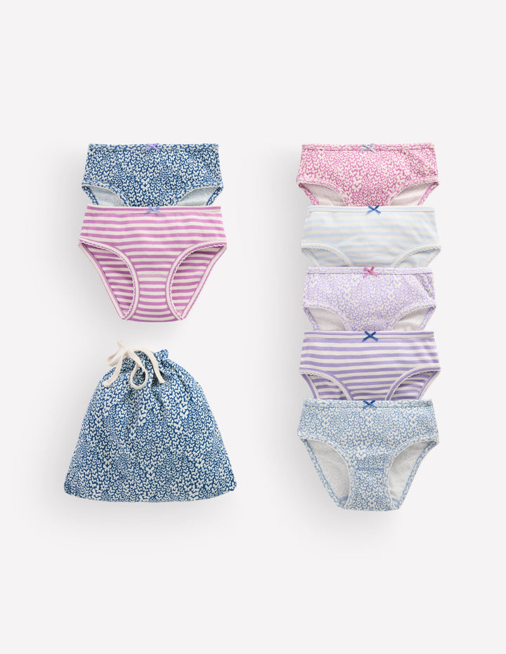 Unterhosen im 7er-Pack-Lila Schmetterlinge