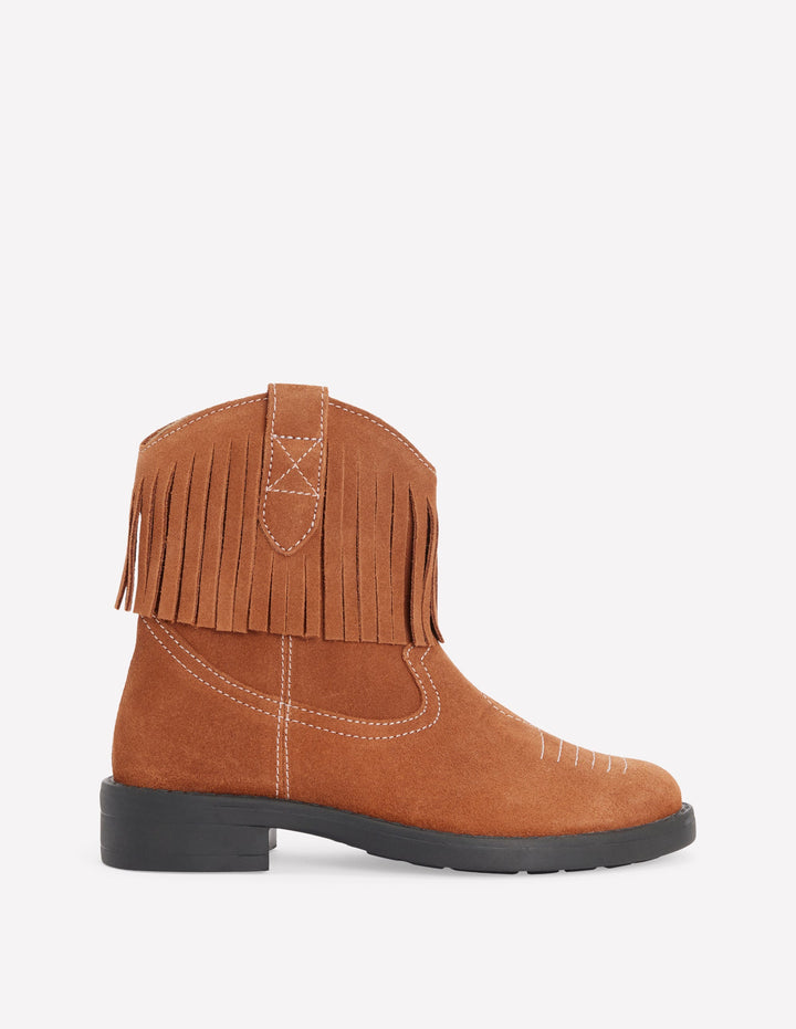 Westernstiefel-Hellbraun Fransen