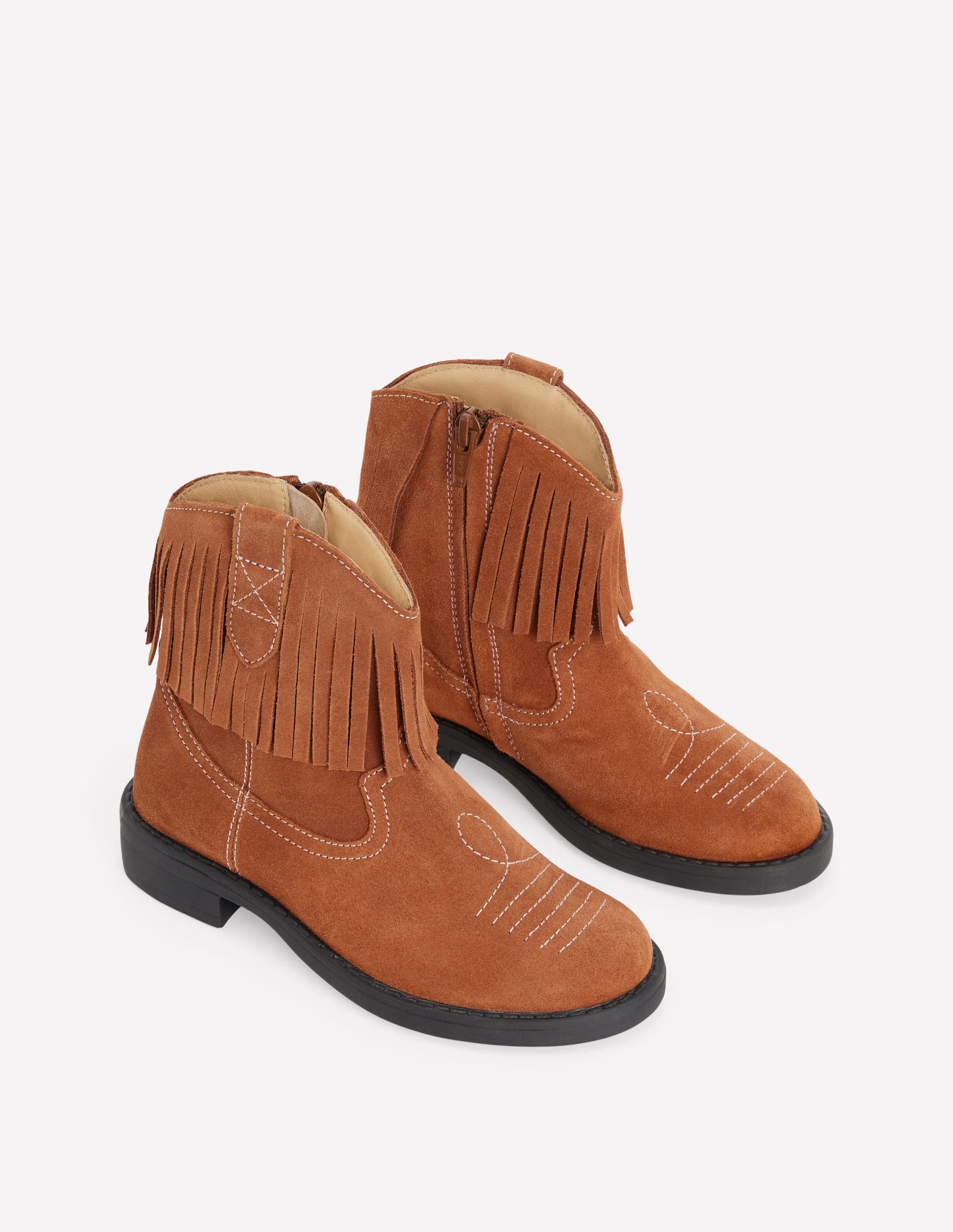 Westernstiefel-Hellbraun Fransen-2
