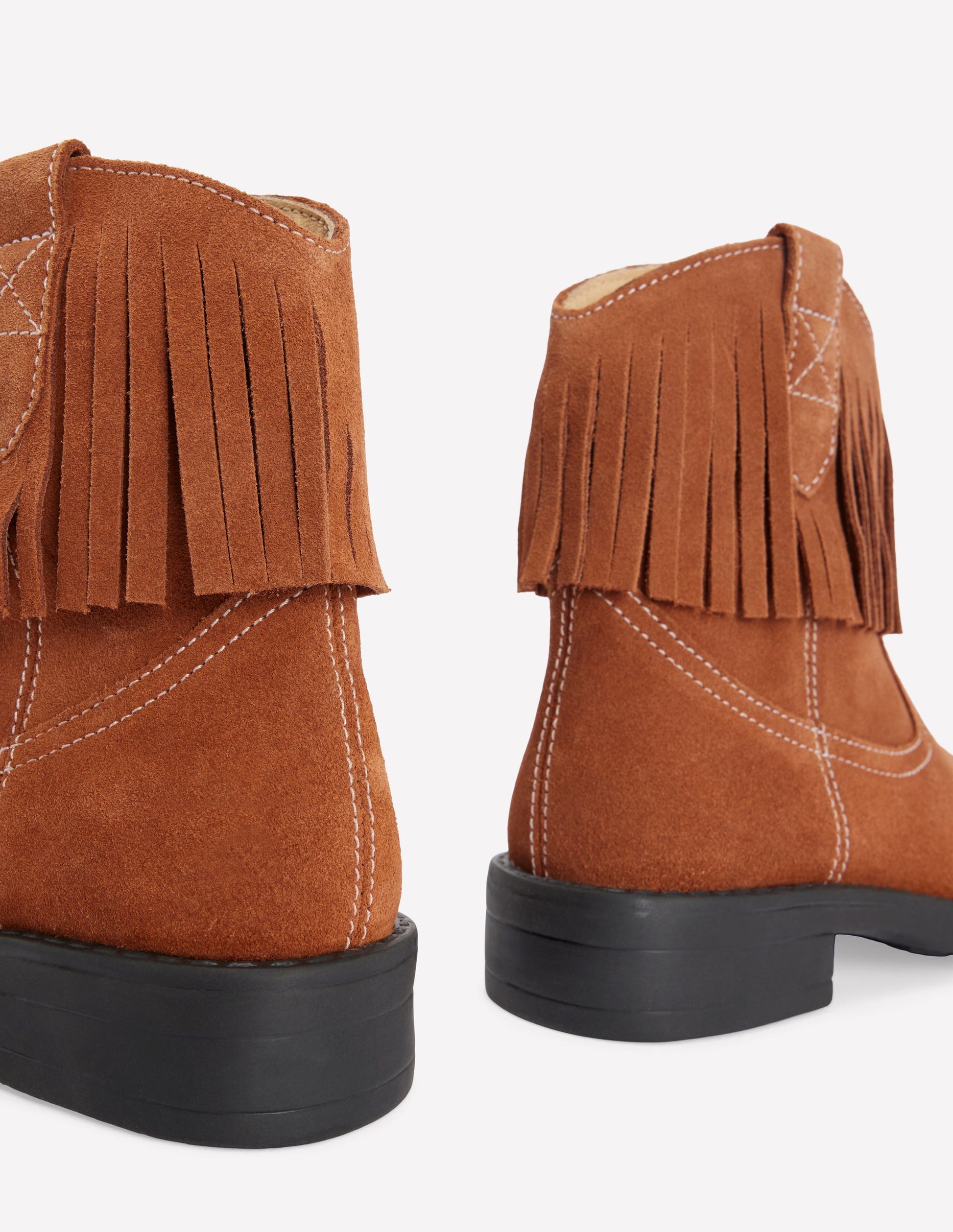 Westernstiefel-Hellbraun Fransen-3