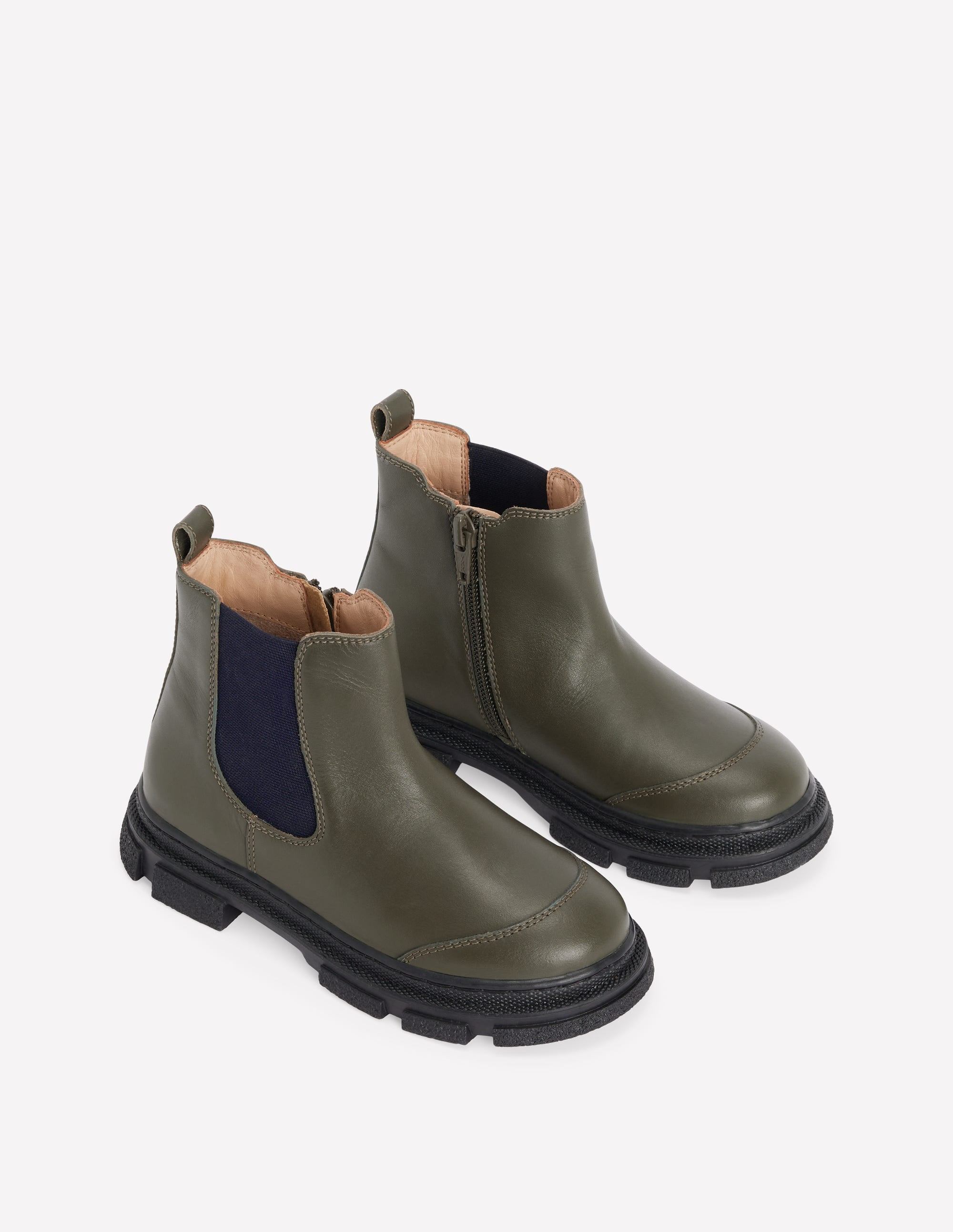 Chelsea-Stiefel mit breiter Sohle-Khaki - Image 2