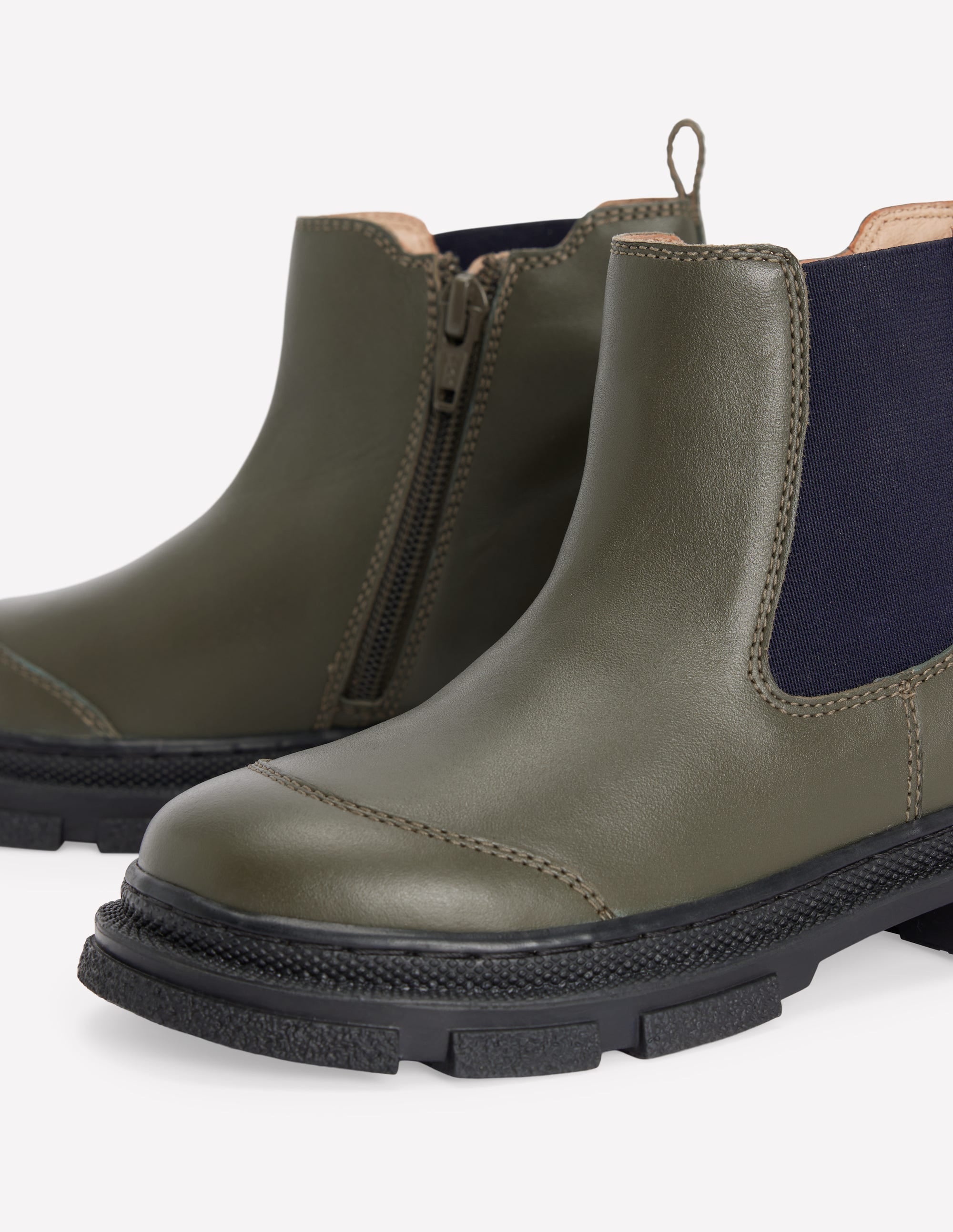 Chelsea-Stiefel mit breiter Sohle-Khaki - Image 3