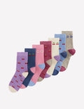 Rippstrick-Socken im 7er-Pack (Mädchen)-Originelle Kirschen