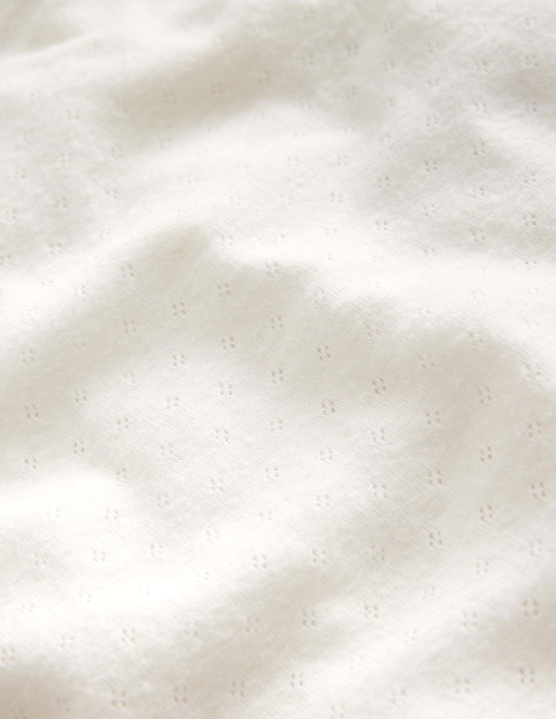 Long Sleeve Pointelle Top-Soft Ivory-3