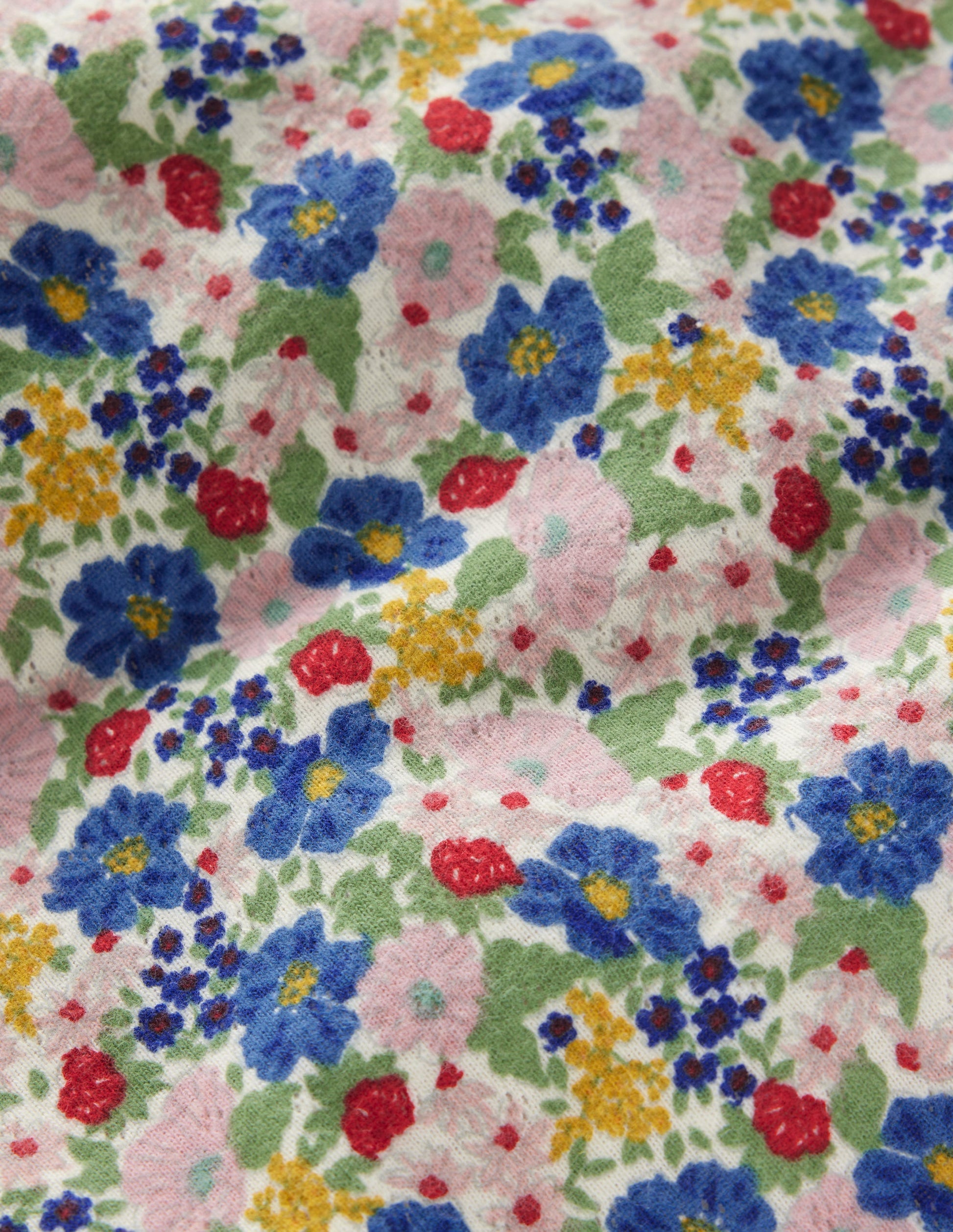 Langärmeliges Oberteil mit Pointelle-Muster-Kuddelmuddel Blumenmuster-3