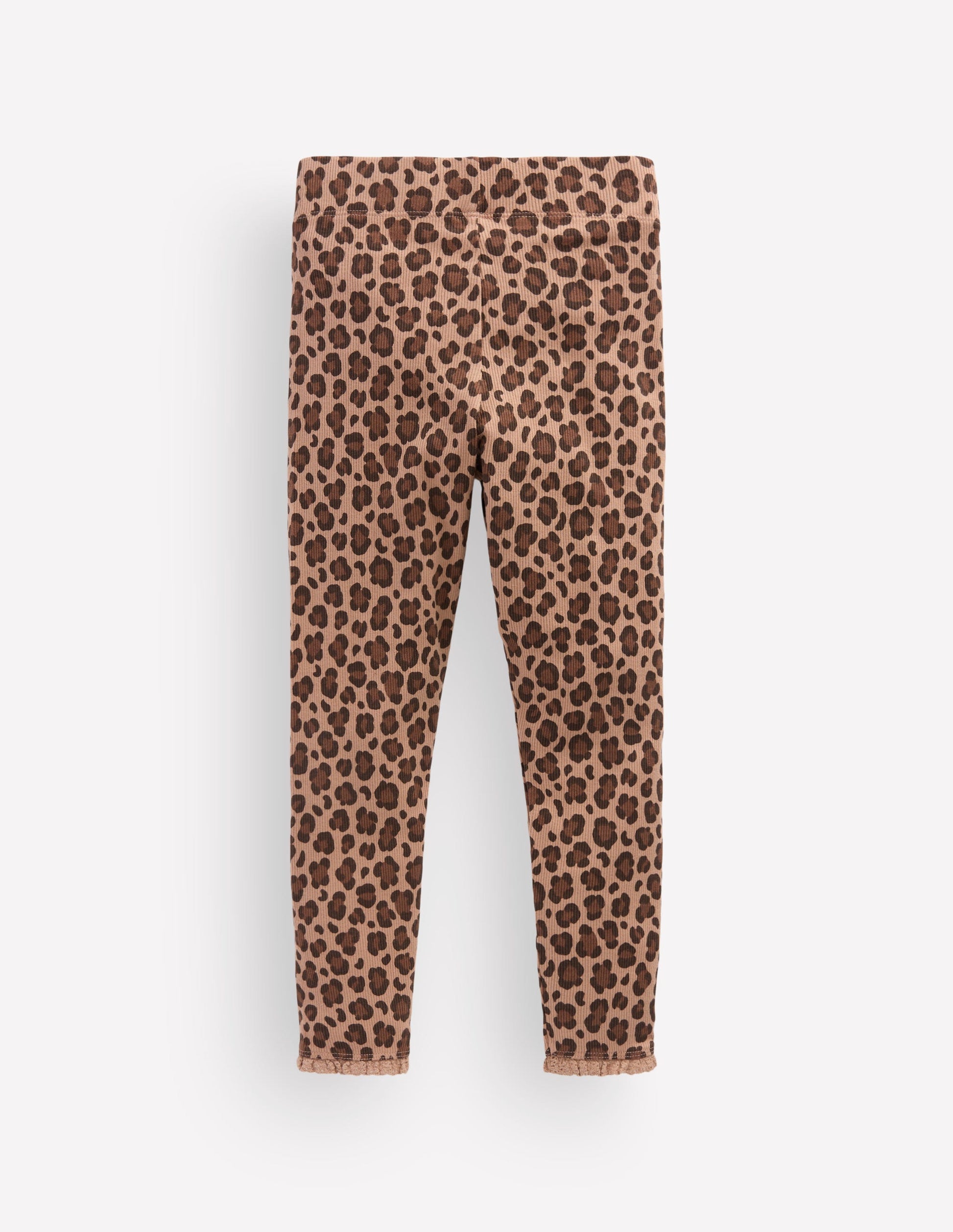 Gerippte Leggings-Braun, Leopardenmuster-2