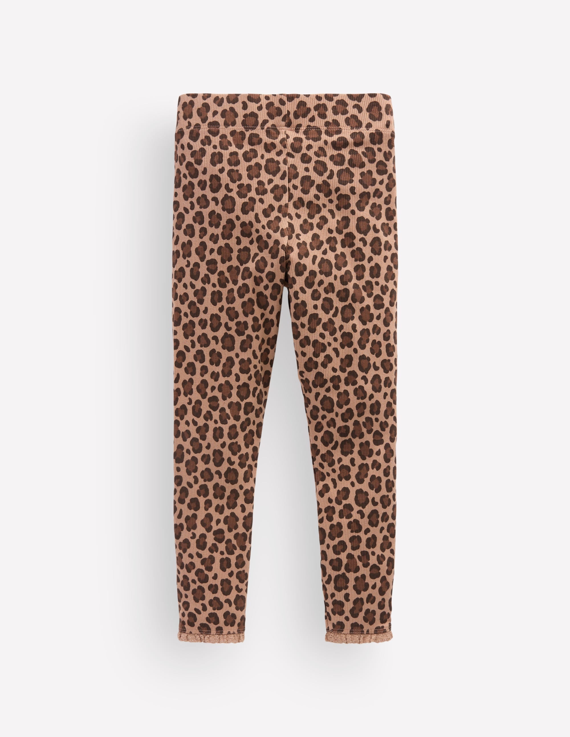 Gerippte Leggings-Braun, Leopardenmuster - Image 2