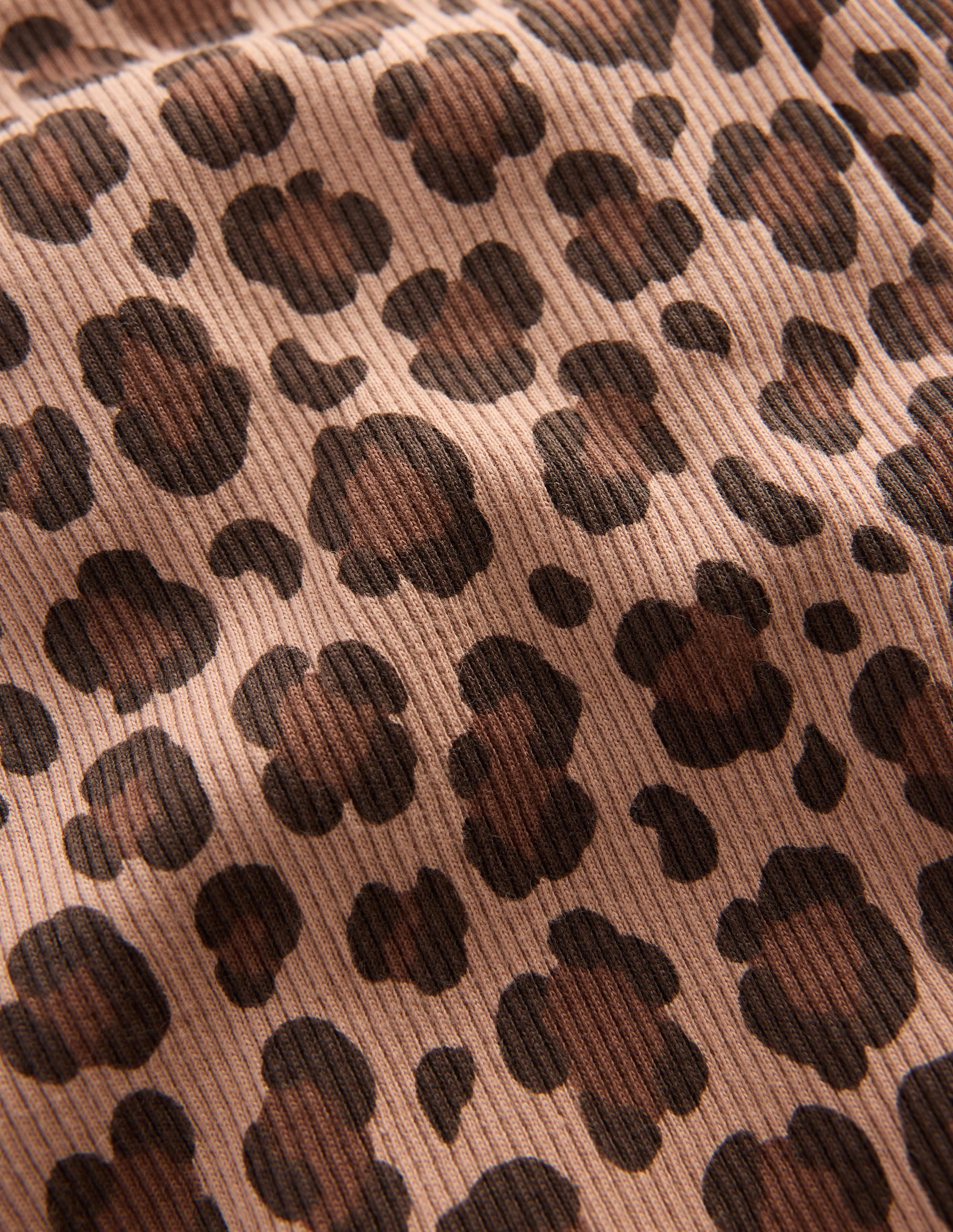 Gerippte Leggings-Braun, Leopardenmuster - Image 3