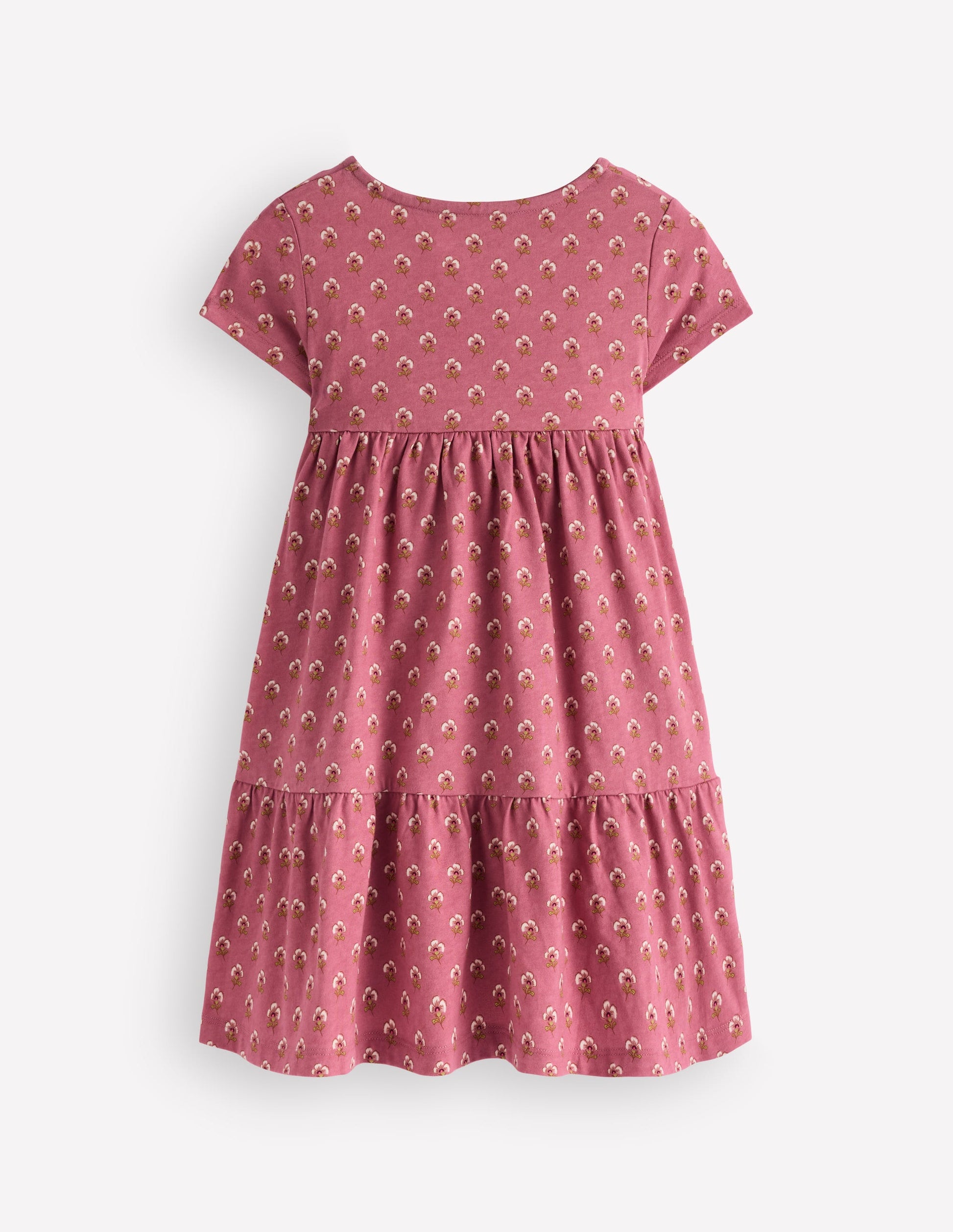 Ariel Jerseykleid zum Herumwirbeln-Pink Geblümt-2