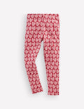 Lustige Leggings-Erdiges Rot Gepunktete Herzen
