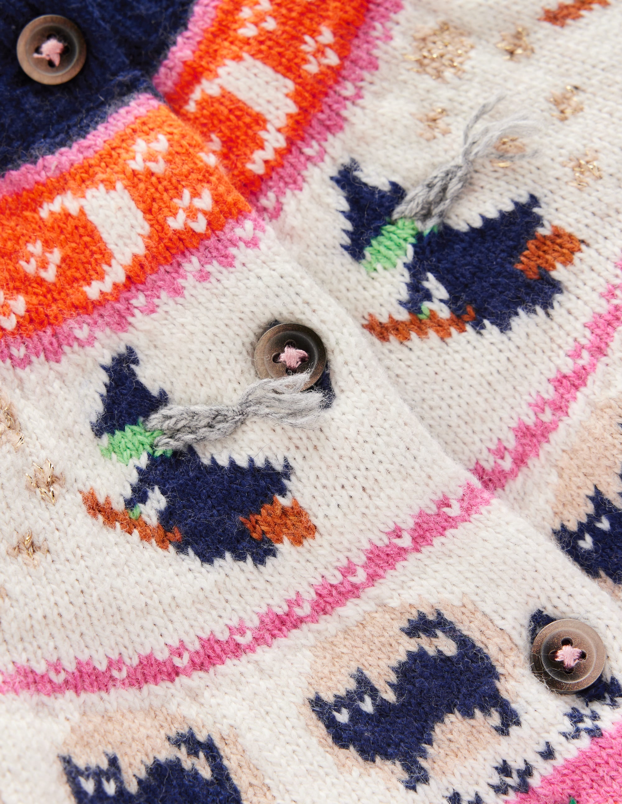 Edie Fair-Isle-Strickjacke-Schuluniform-Marineblau Halloween - Image 6